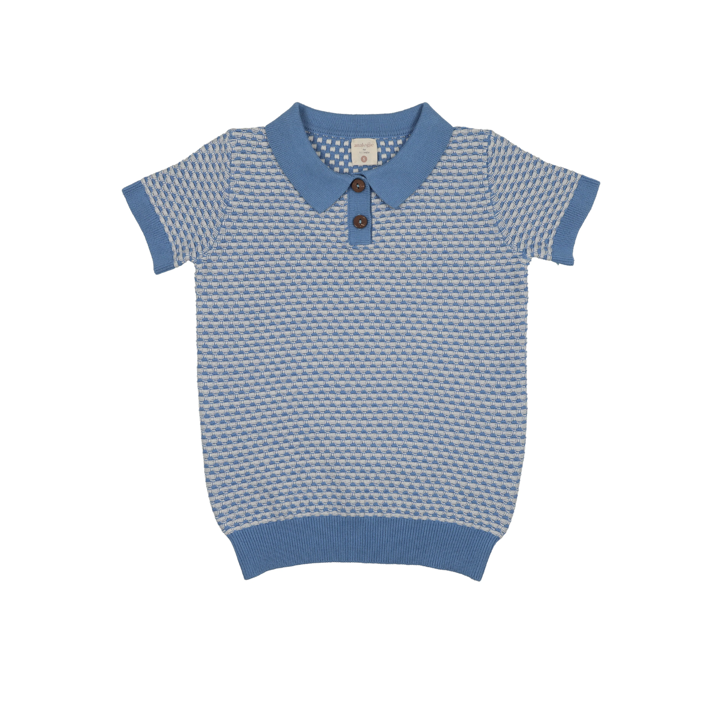 Analogie Fresh Blue Multi Knit Polo