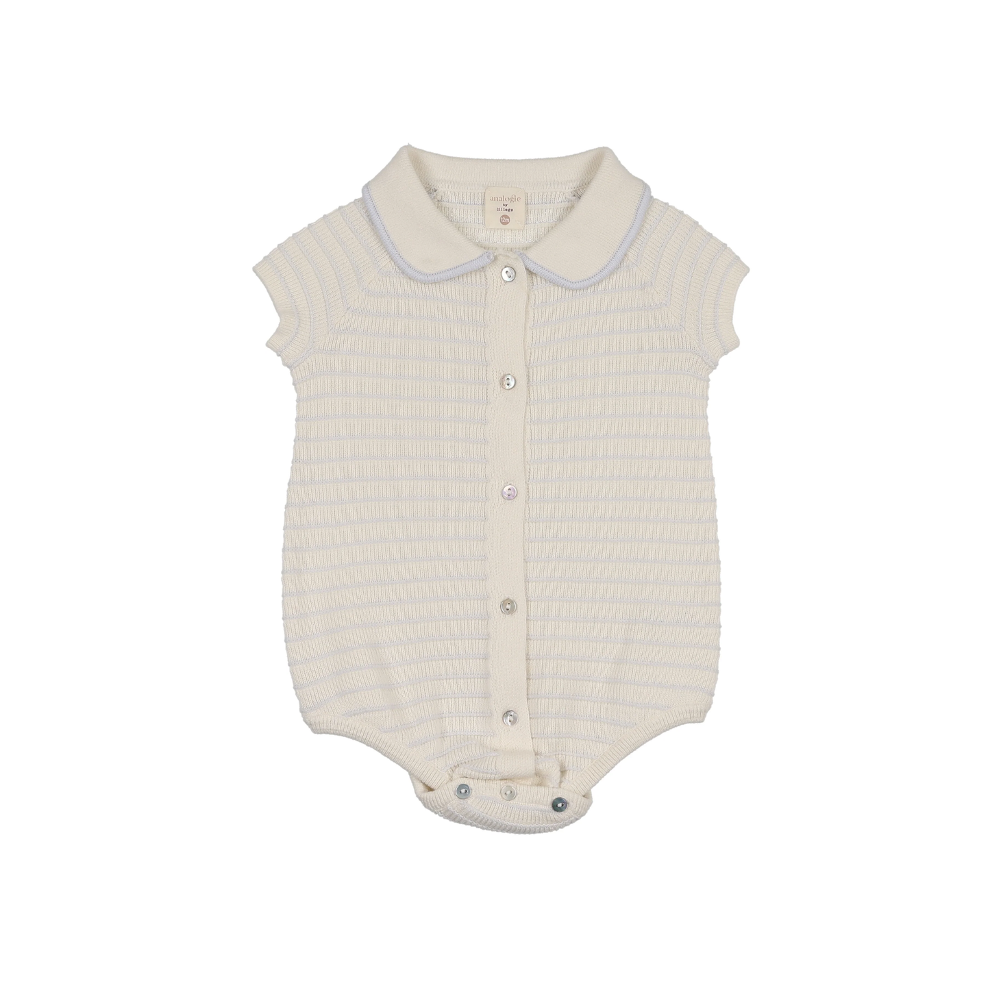 Analogie Clear Blue Textured Knit Romper