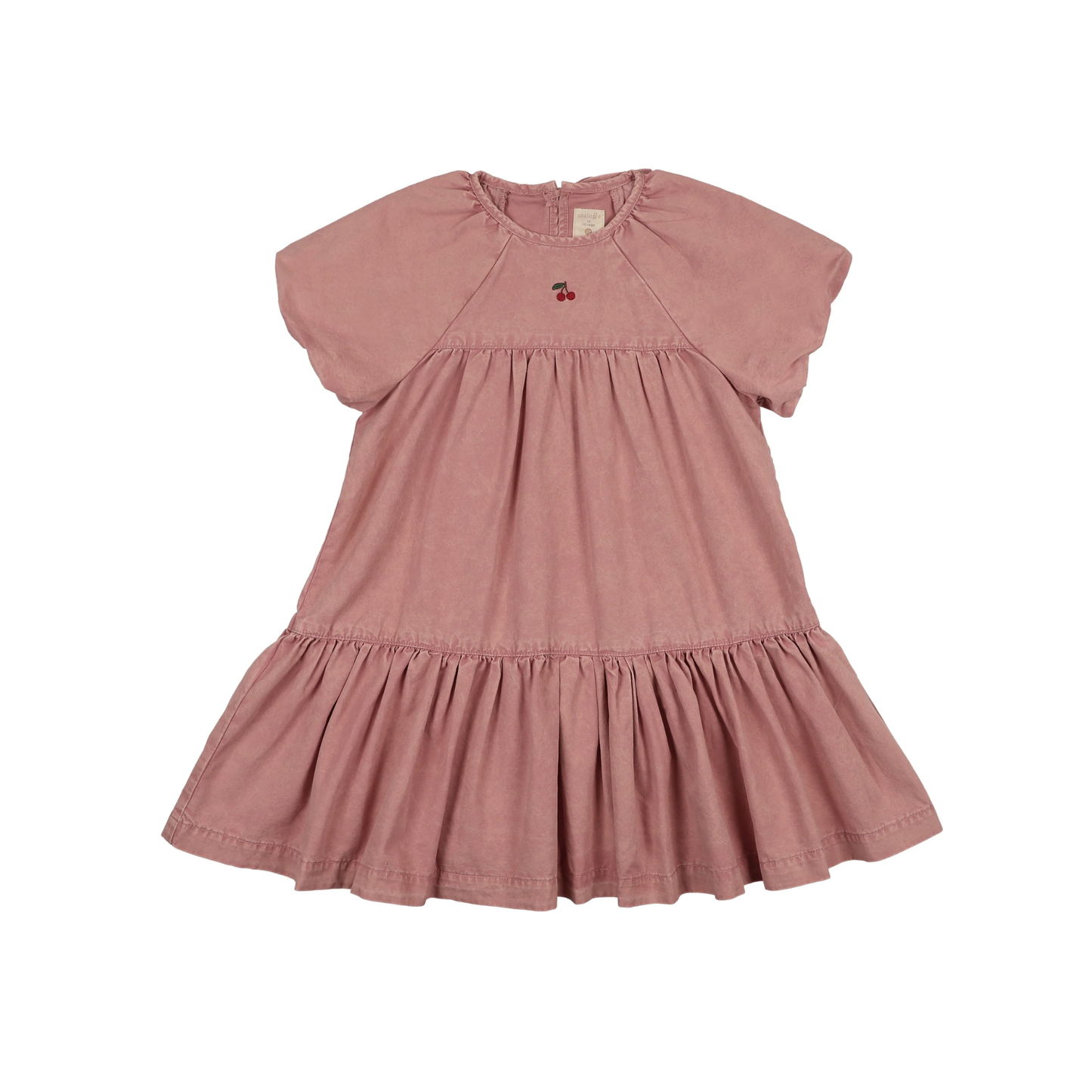 Analogie Pink Wash Denim Capsule Dress Short Sleeve