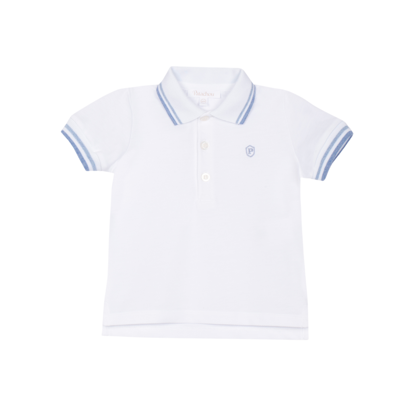 Patachou White Stripe Polo Shirt