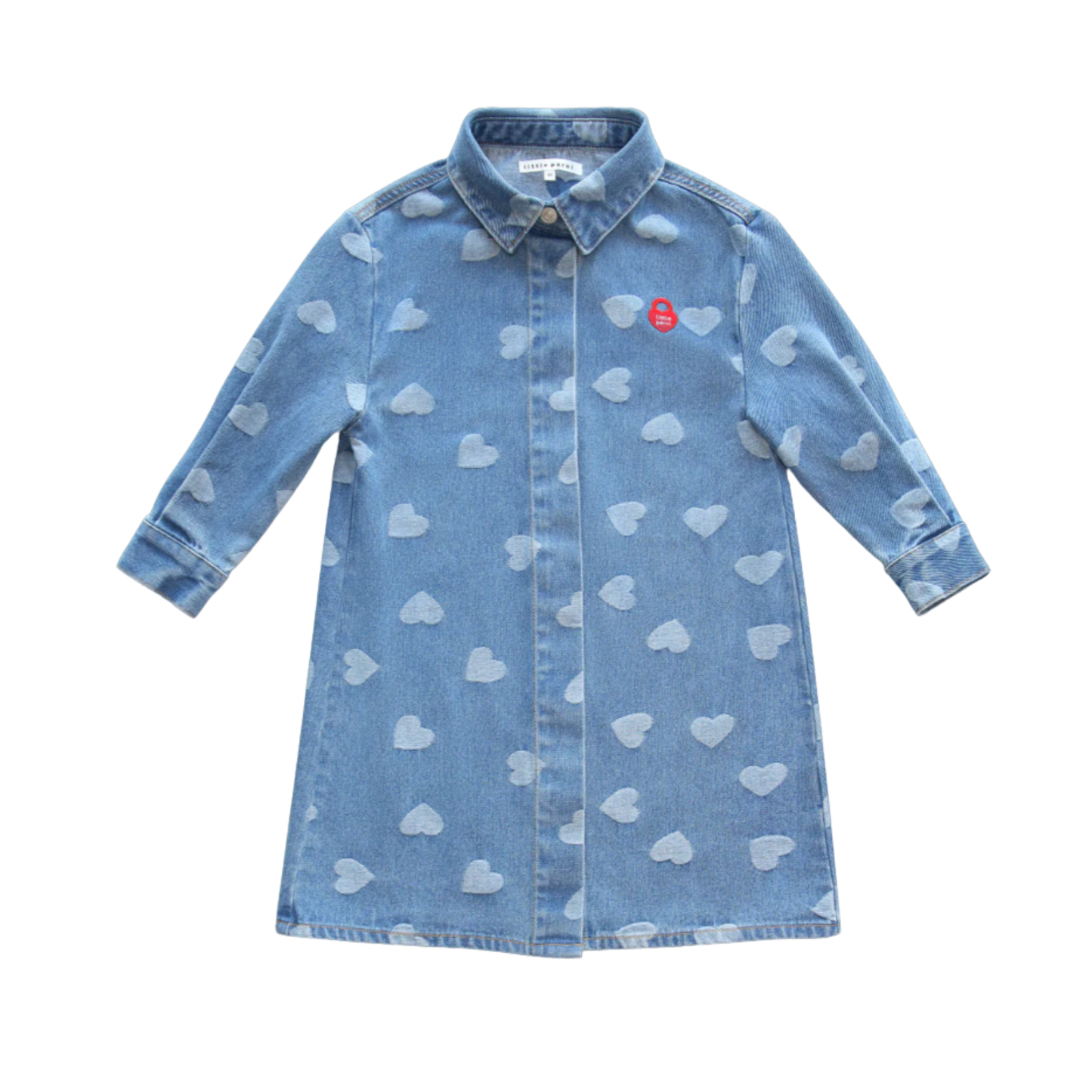 Little Parni Denim Denim Heart Dress