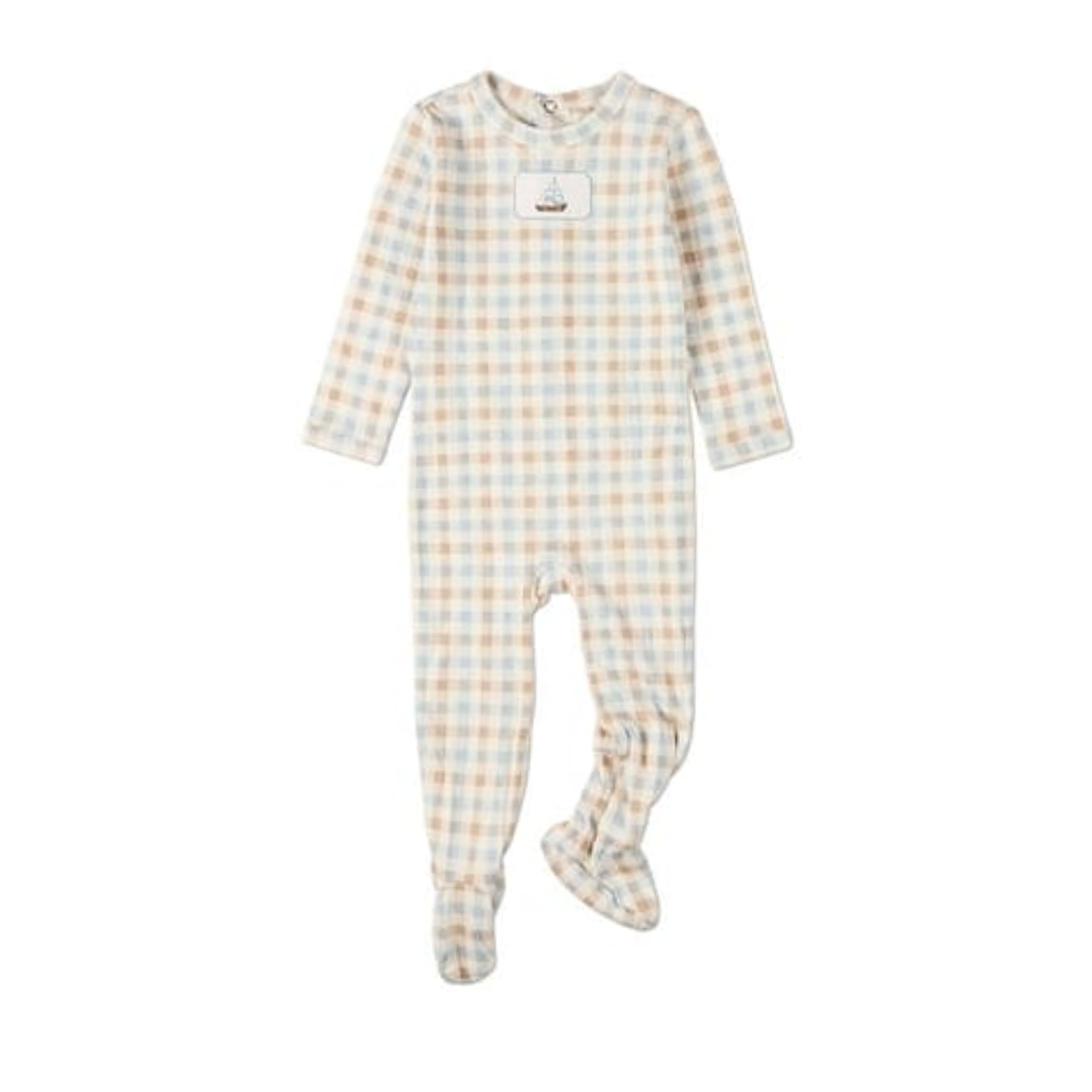 MiniMoi Let Your Dreams Set Sail Pointelle Footie