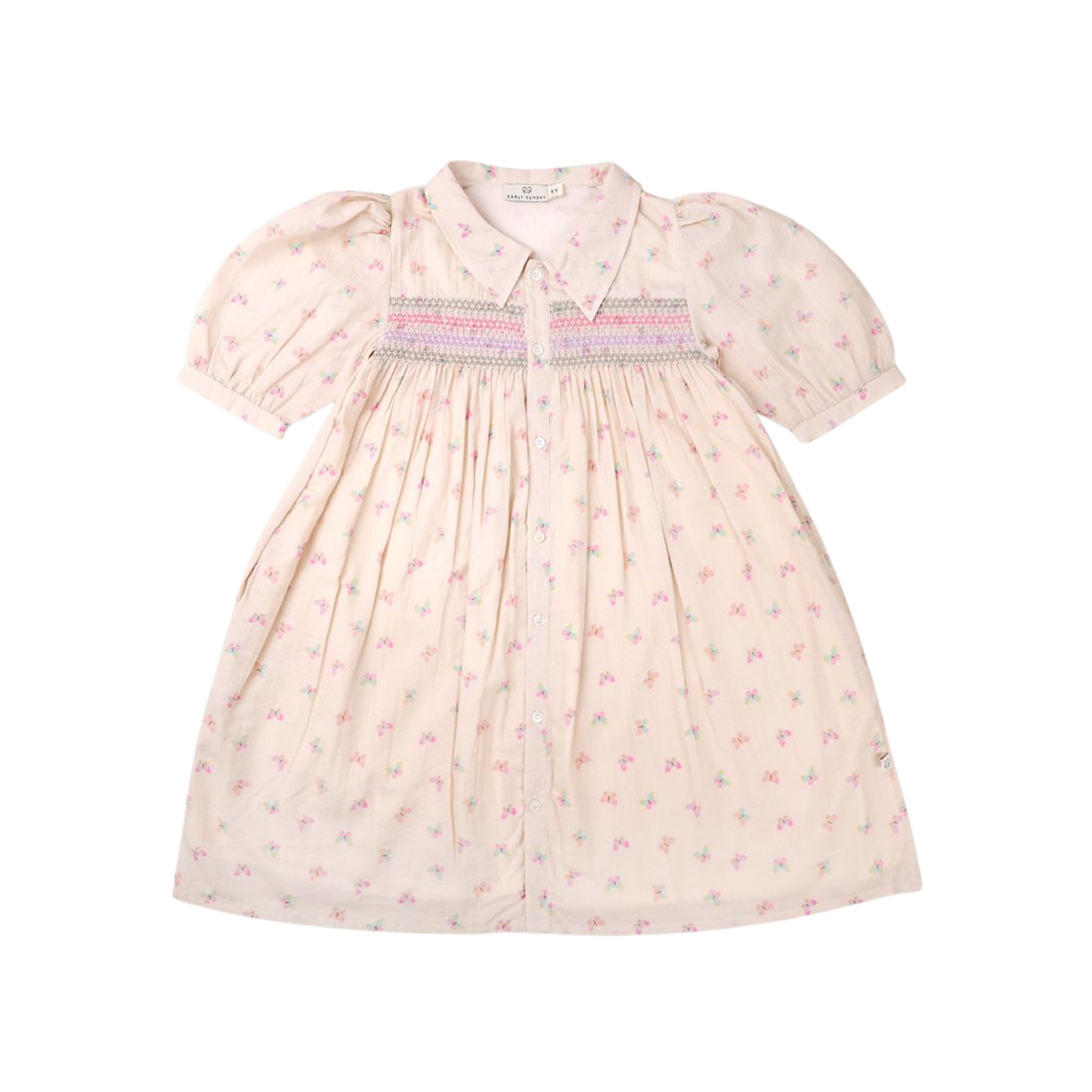 Early Sunday Pink Jane Butterflies Dress