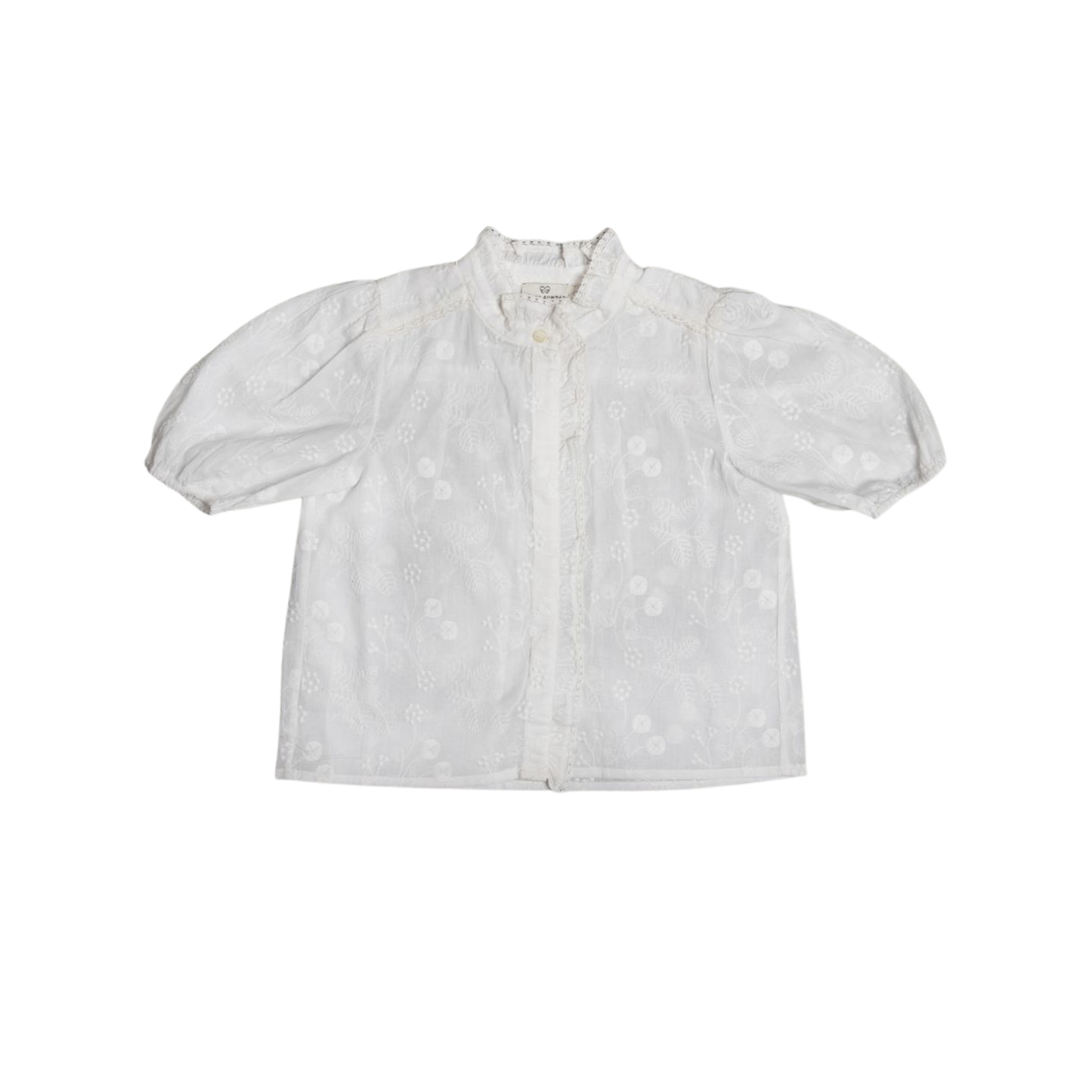Early Sunday Ivory Coco Short Sleeve Blouse