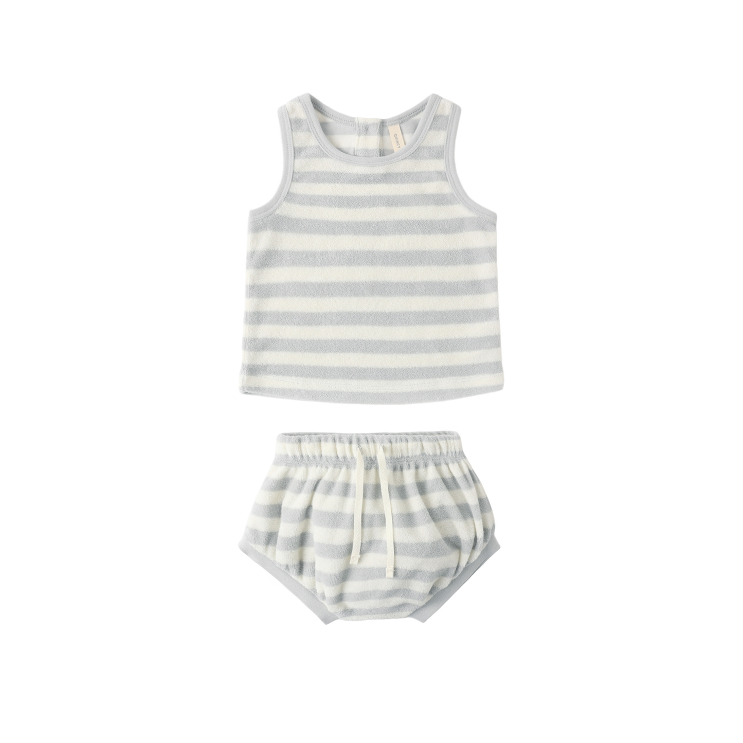 Quincy Mae Sky Stripe Bloomer Set