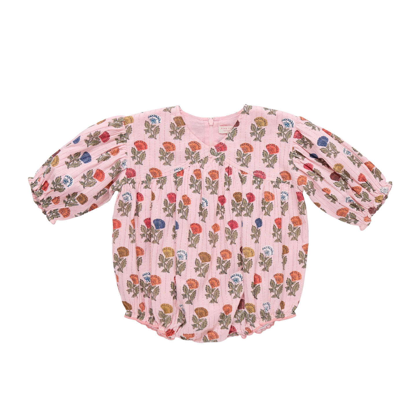 Pink Chicken Multi Flower Drop Wynne Romper