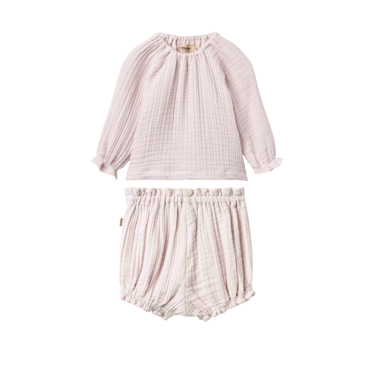 Wheat Purple Merle Light Flowers Bloomer Set