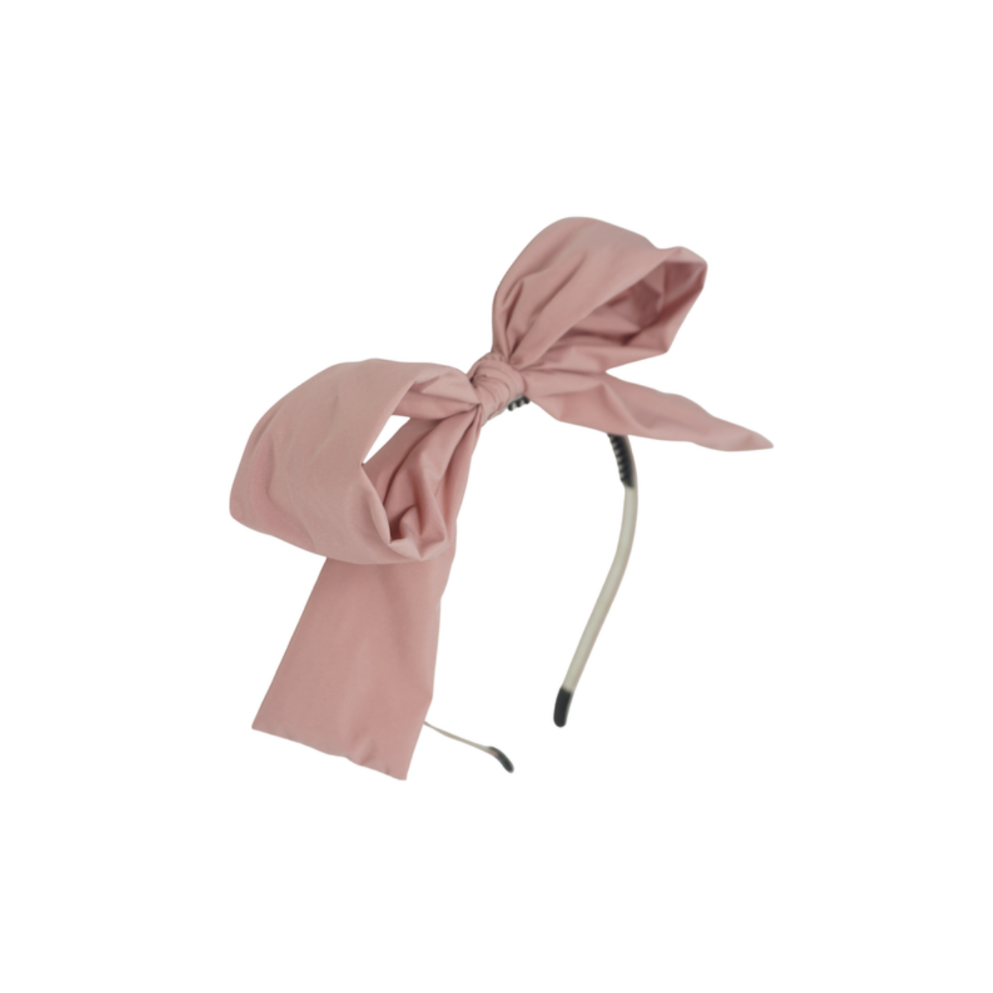 Bandeau Mauve Pink Taffeta Collection Dressy Bow Headband