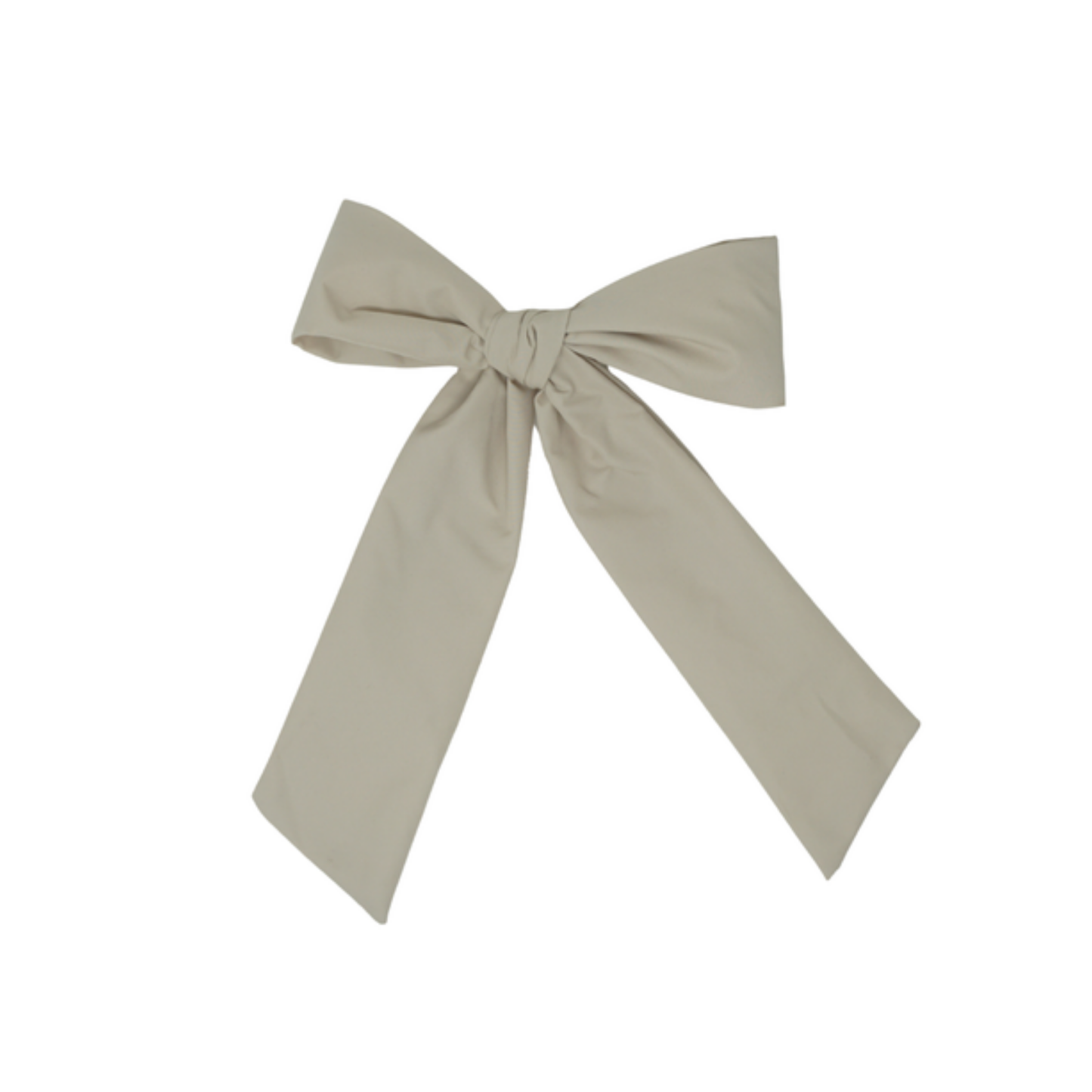 Bandeau Nude / Taupe Taffeta Collection Classic Large Bow Clip