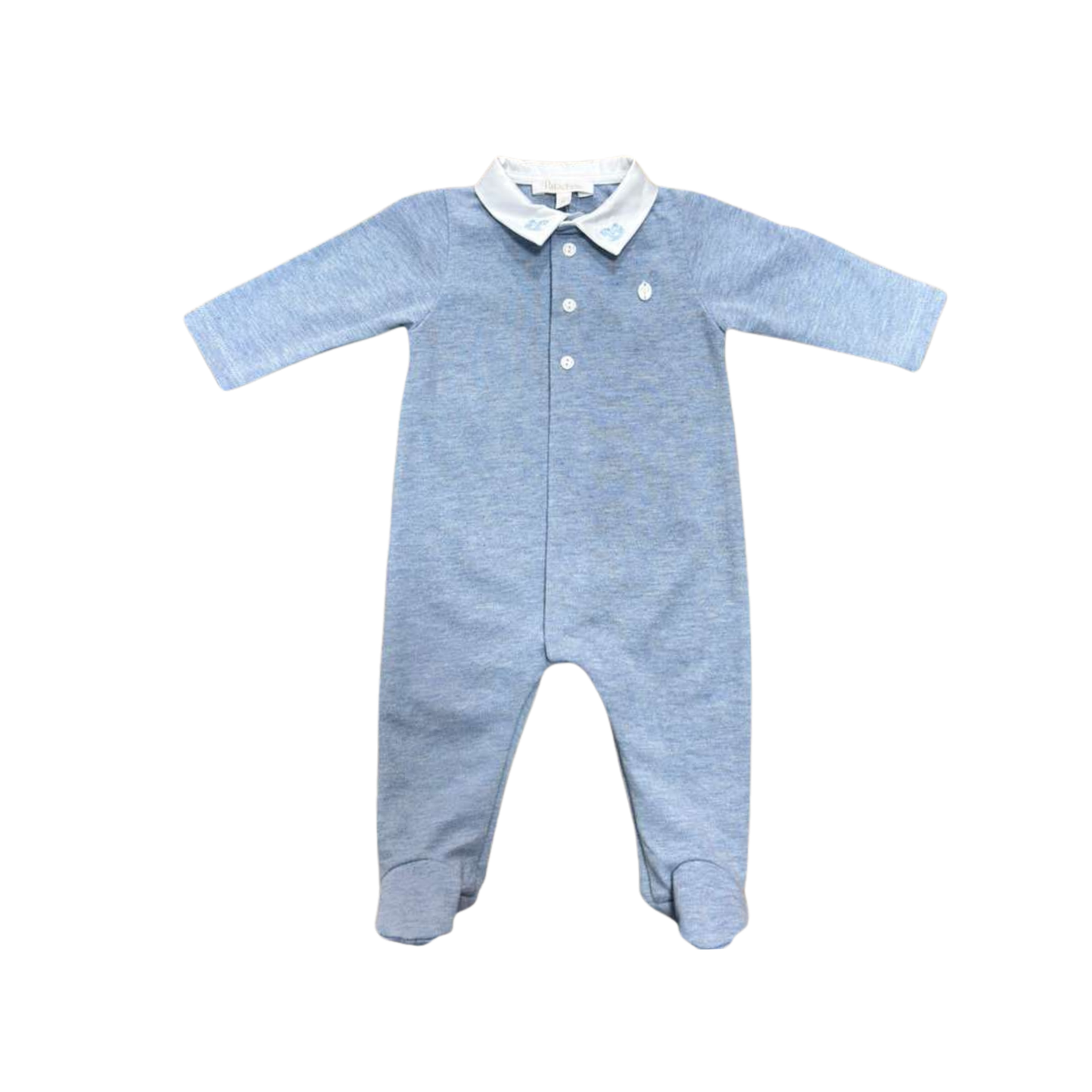 Patachou Blue Pony Collar Footie