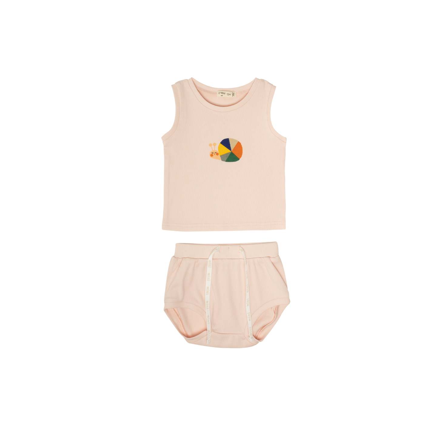 Crew Mini Pink Lynn Bib Tank Set