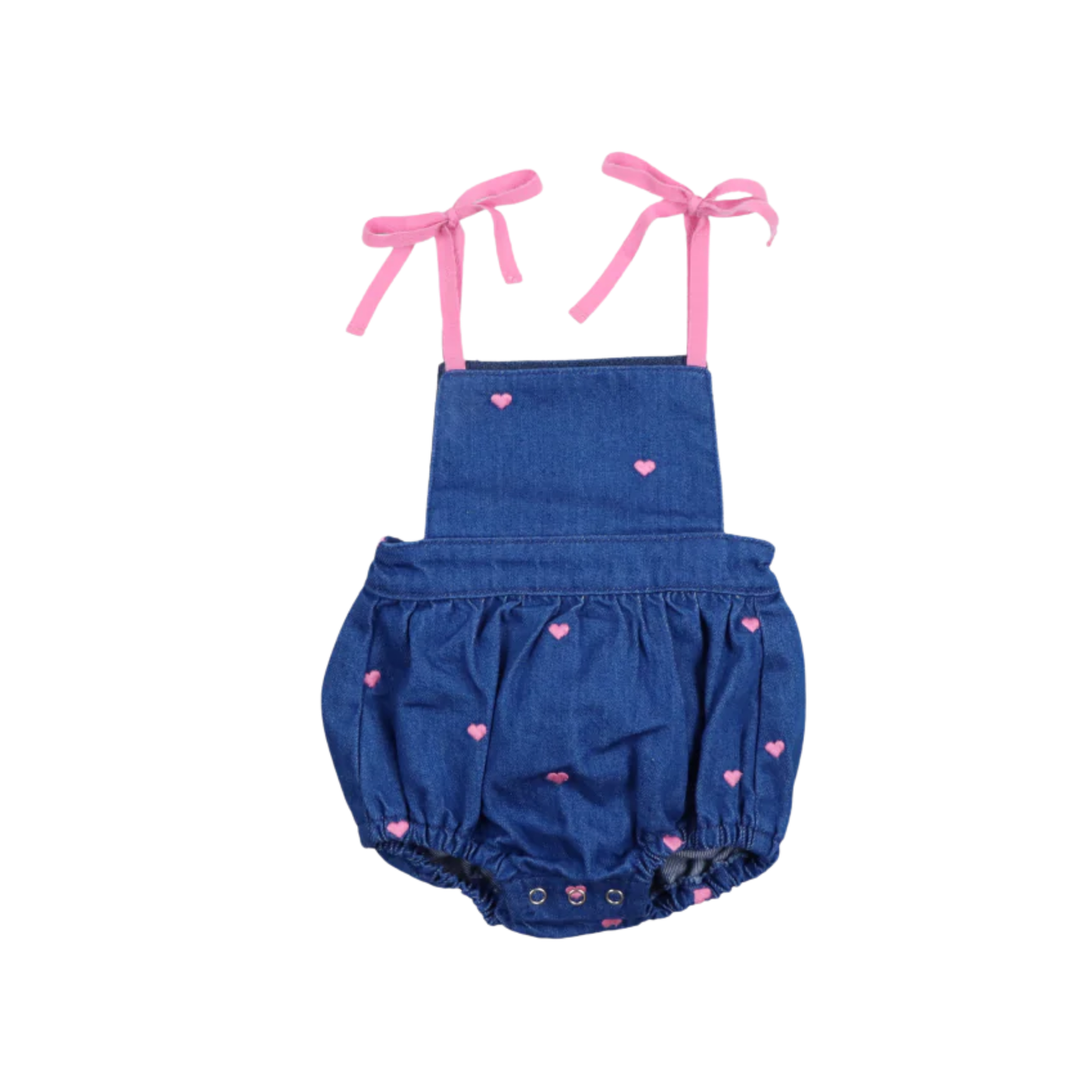 The New Society Light Denim Lys Hearts Romper