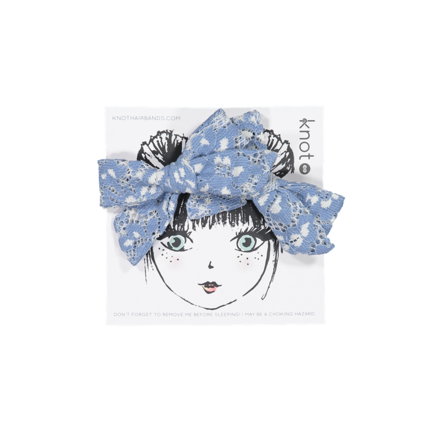 Knot Blue Chantilly Bow Set