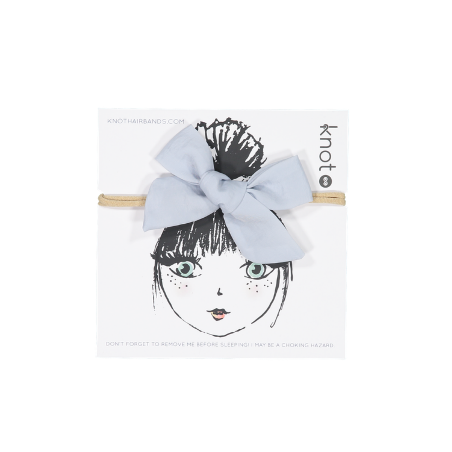 Knot Blue Matte Luxe Bow Band
