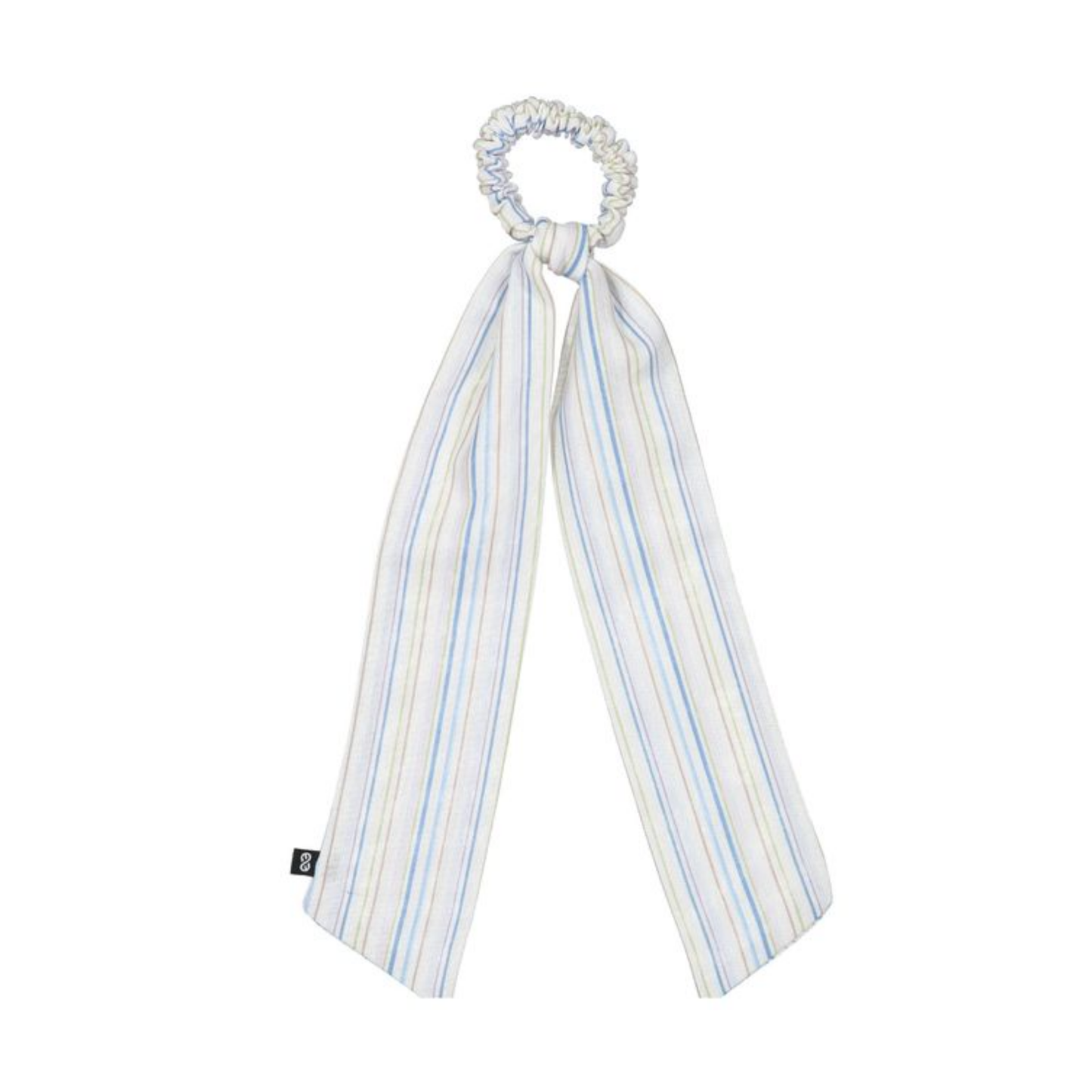 Knot Blue Stripe Coastal Scrunchie