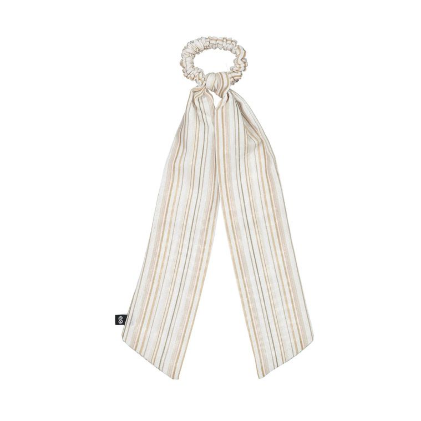 Knot Taupe Stripe Coastal Scrunchie
