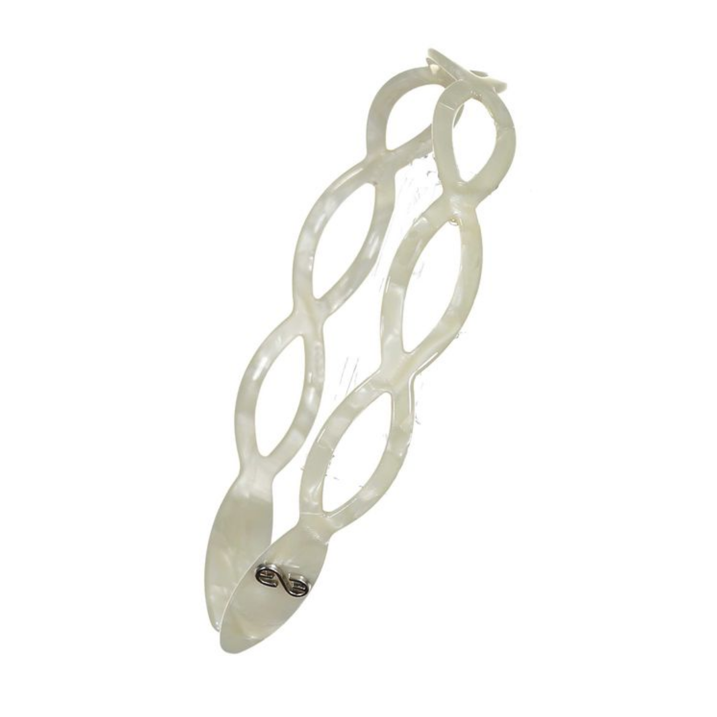 Knot Cream Glass Seaglass Headband