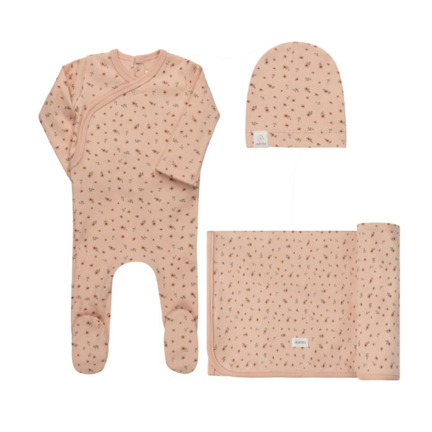 Aurora Pink Floral Rib Collection Take Me Home Set