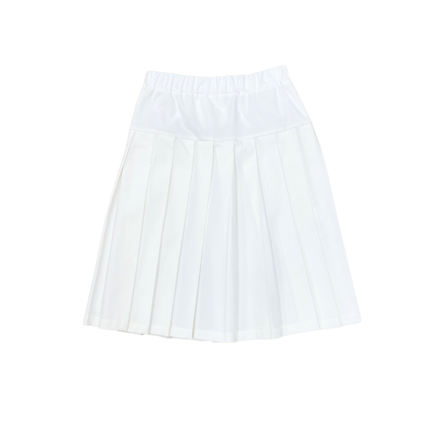Piccola Ludo White Pleated Skirt