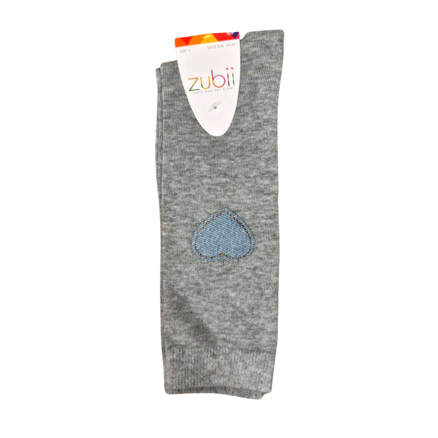 Zubii 286 Light Grey Denim Heart Knee