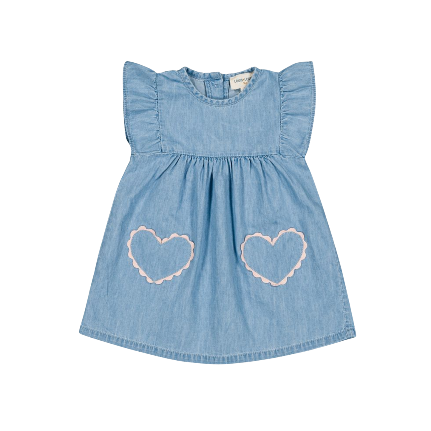 Louis Louise Light Blue Ethie Chambray Sleeveless Dress