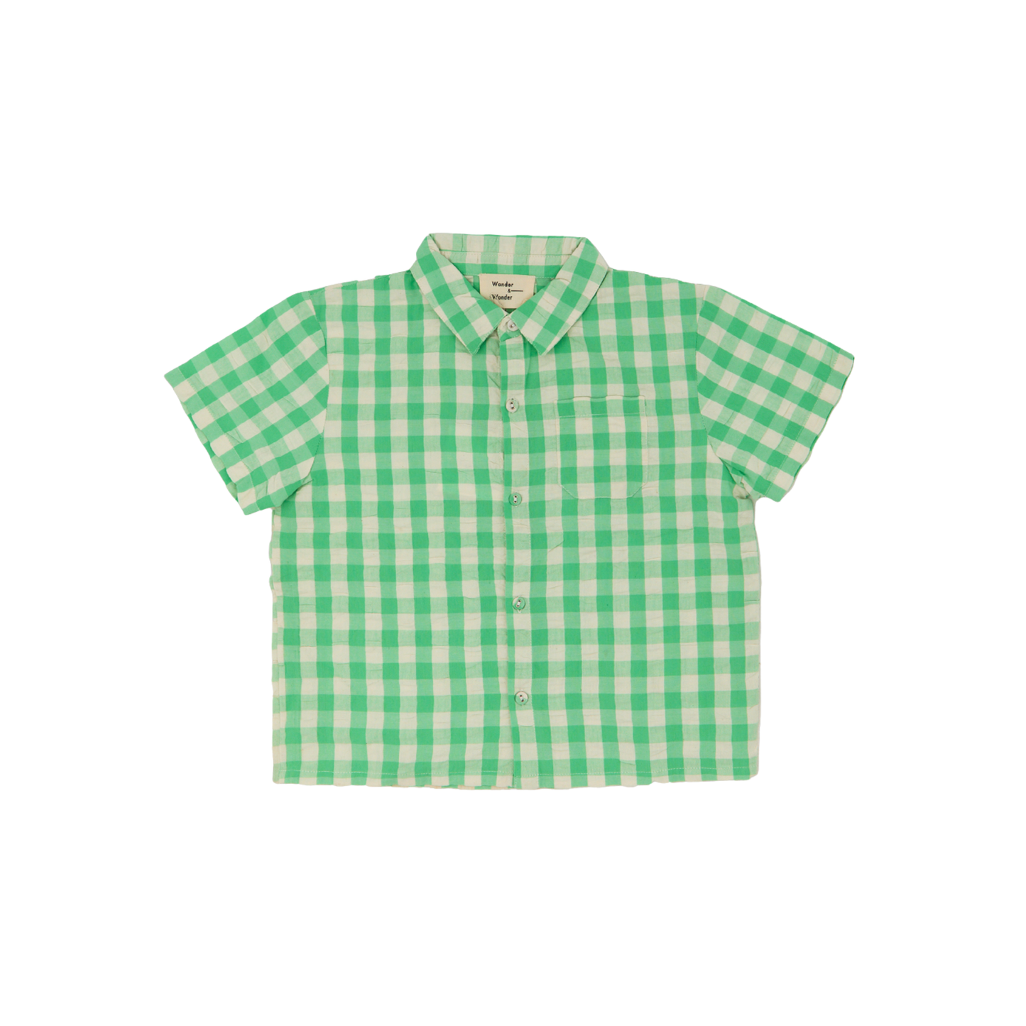 Wander & Wonder Jade Summer Gingham Shirt