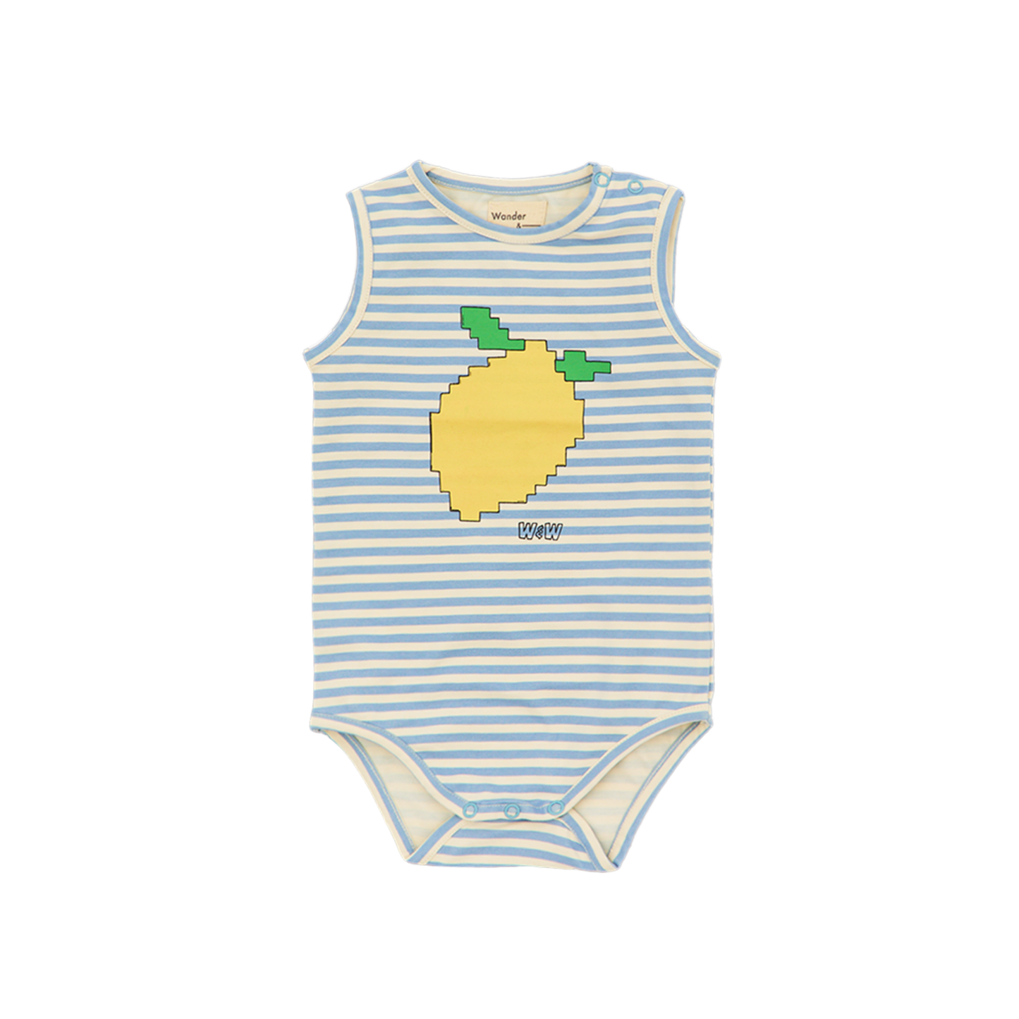 Wander & Wonder Mist Stripe Baby Summer Onesie