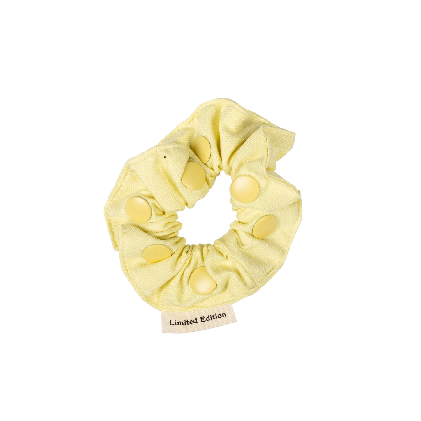 Limited Edition Yellow Denim Snap Scrunchie