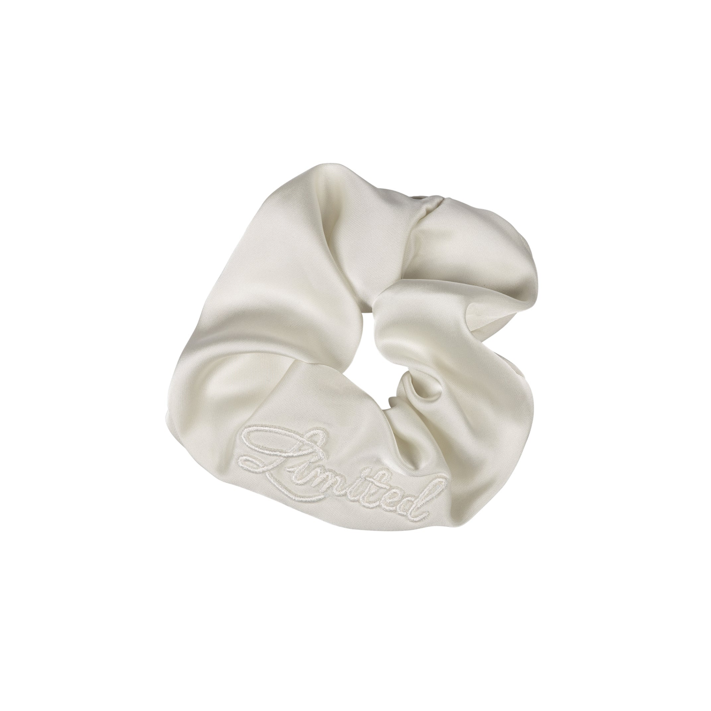 Limited Edition Cream Monochromatic Satin Scrunchie