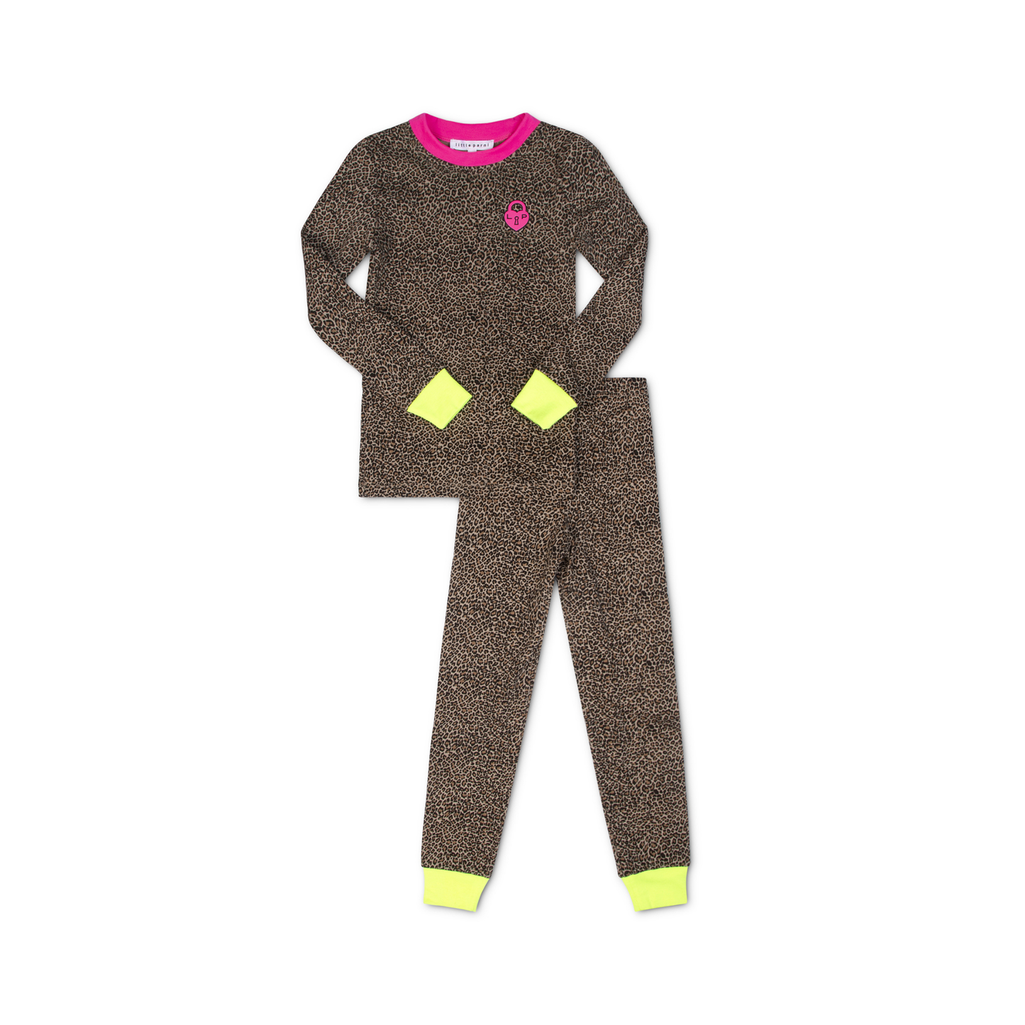 Little Parni Leopard / Hot Pink Leopard Teen Pajamas
