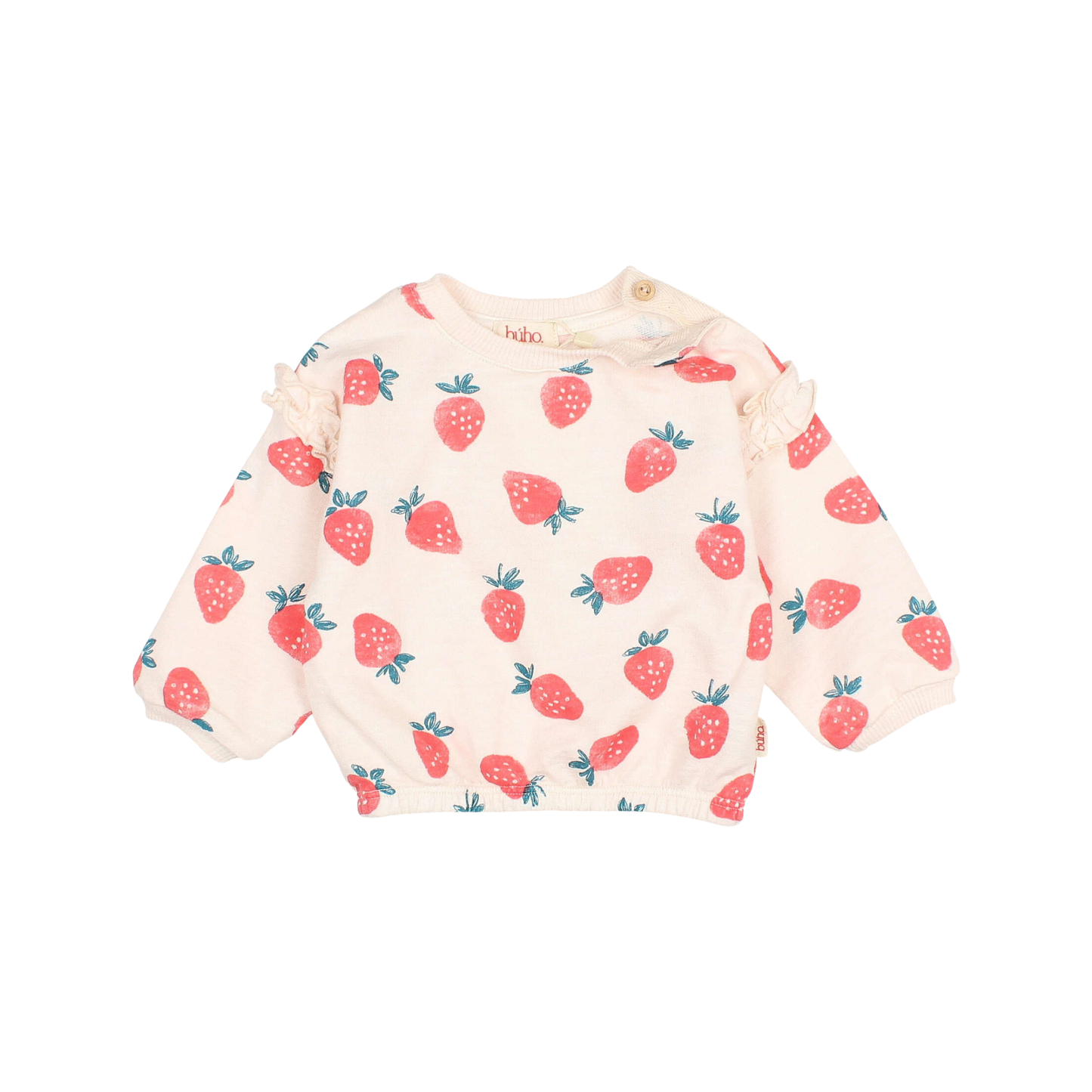 Buho Cream Pink Strawberry Sweatshirt