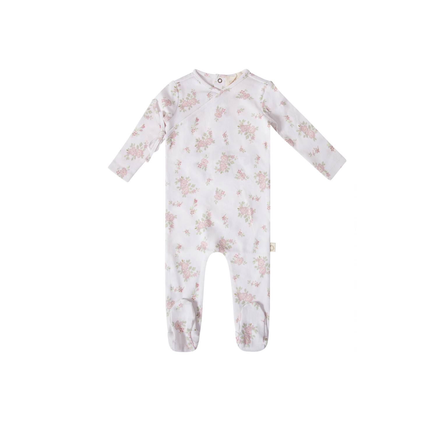 Citrine Lavender/White Dainty Bunches Footie