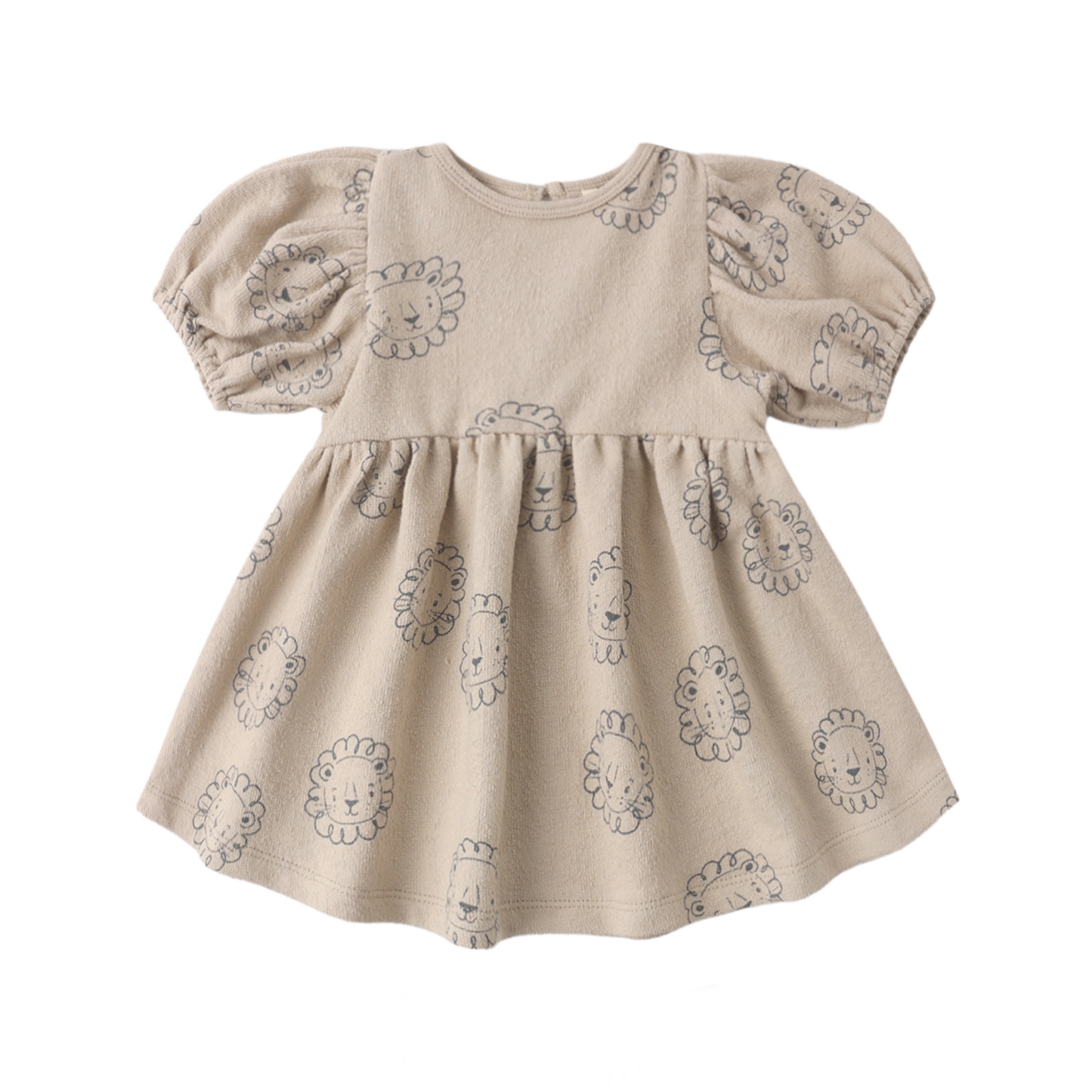 Quincy Mae Oat Lion Darla Short Sleeve Dress
