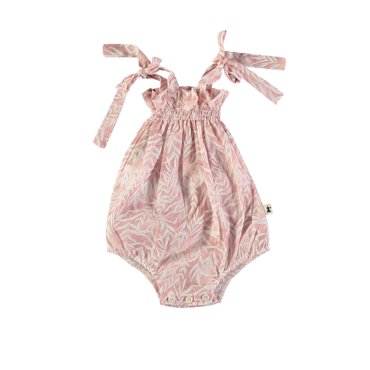 Petit Indi Pink Tie Strap Bubble Romper