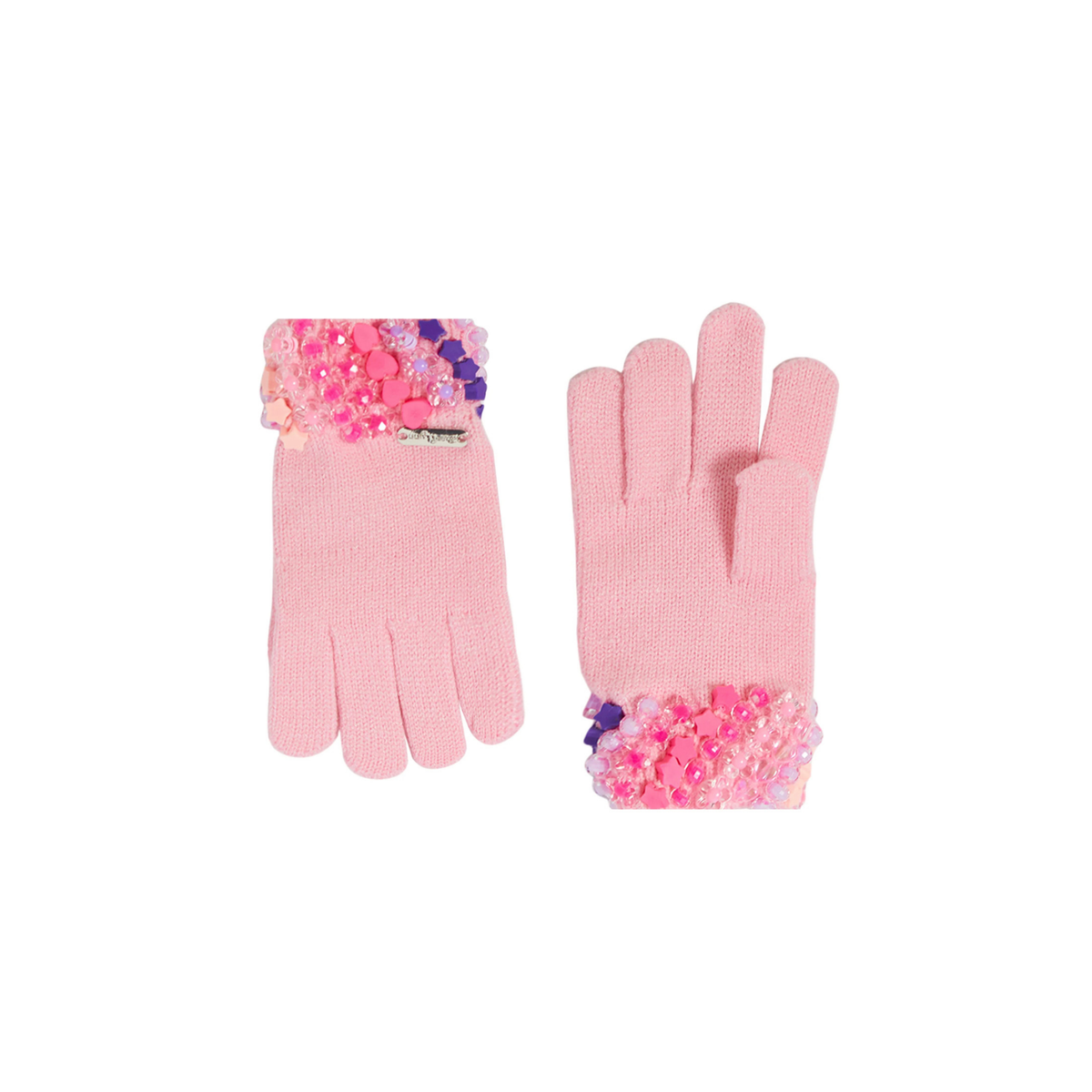 Bari Lynn Pink Charm Cuff Winter Gloves