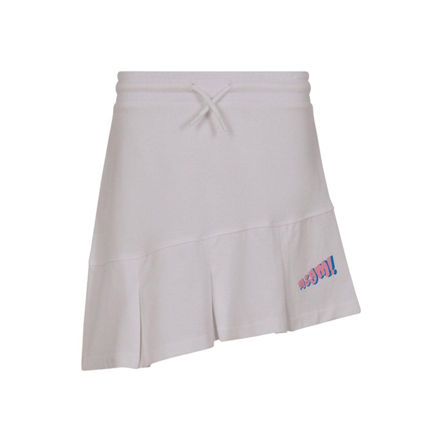 MSGM White Piquet Short Skirt