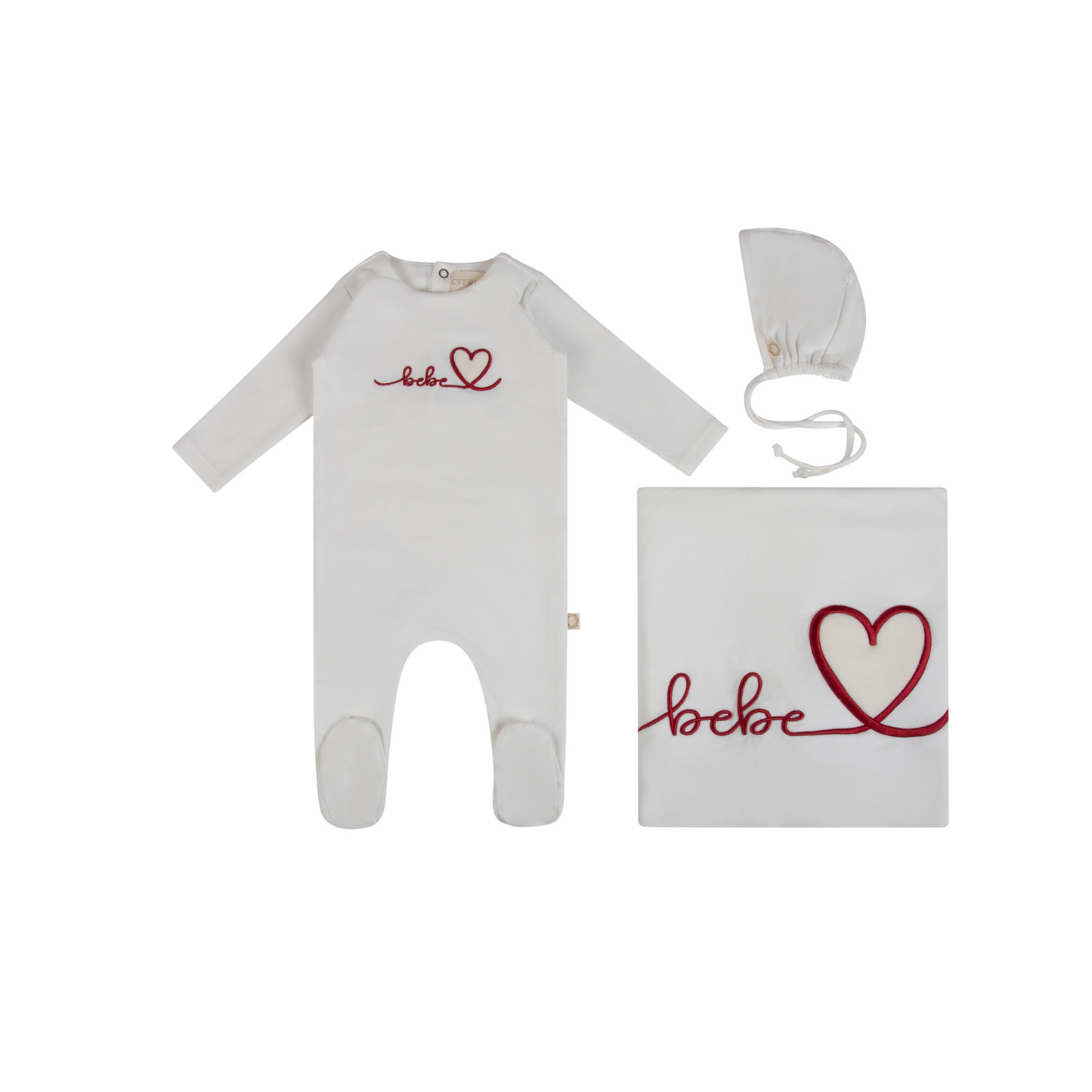Citrine Heart Typography Set