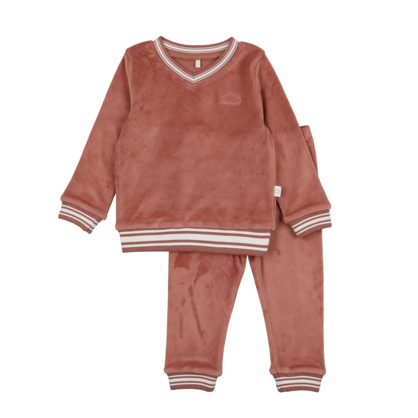 Pouf Girl Velour Varsity Pajama