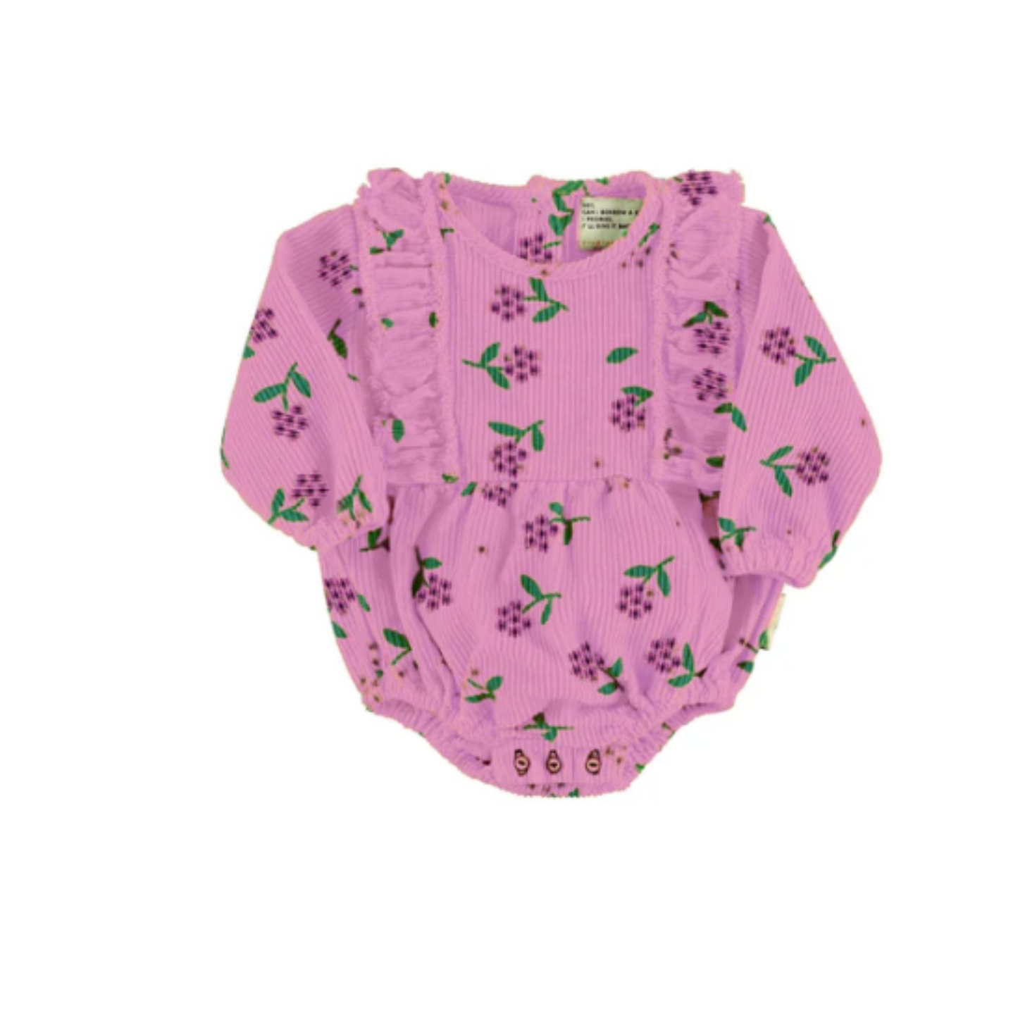 Piupiuchick Corduroy Flowers Romper