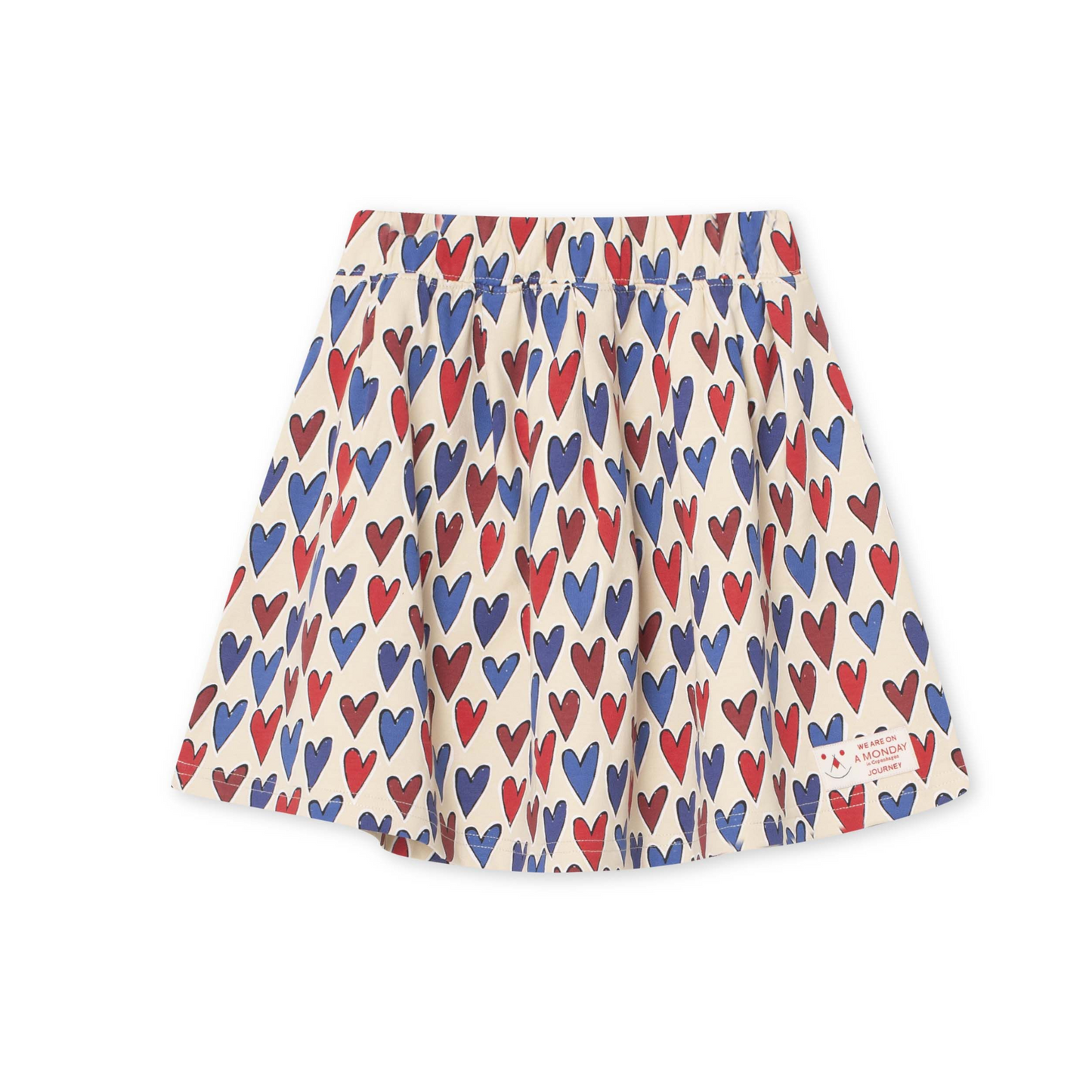 A Monday Bina Skirt Heart Print