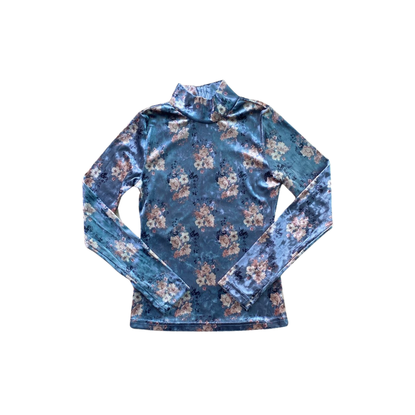 Petite Amalie Bouquet Velvet Top