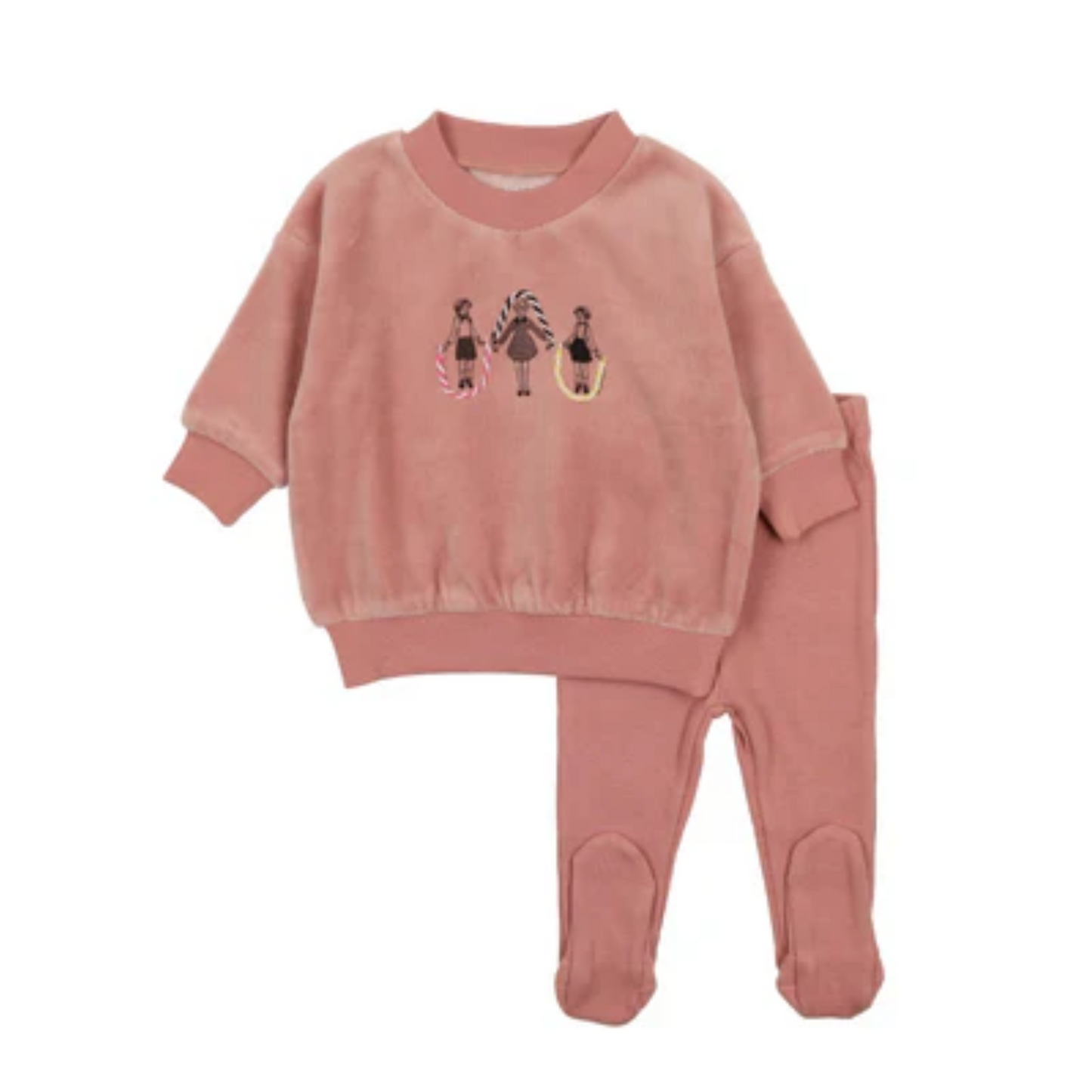 Bee And Dee Jumprope Velour Two Piece