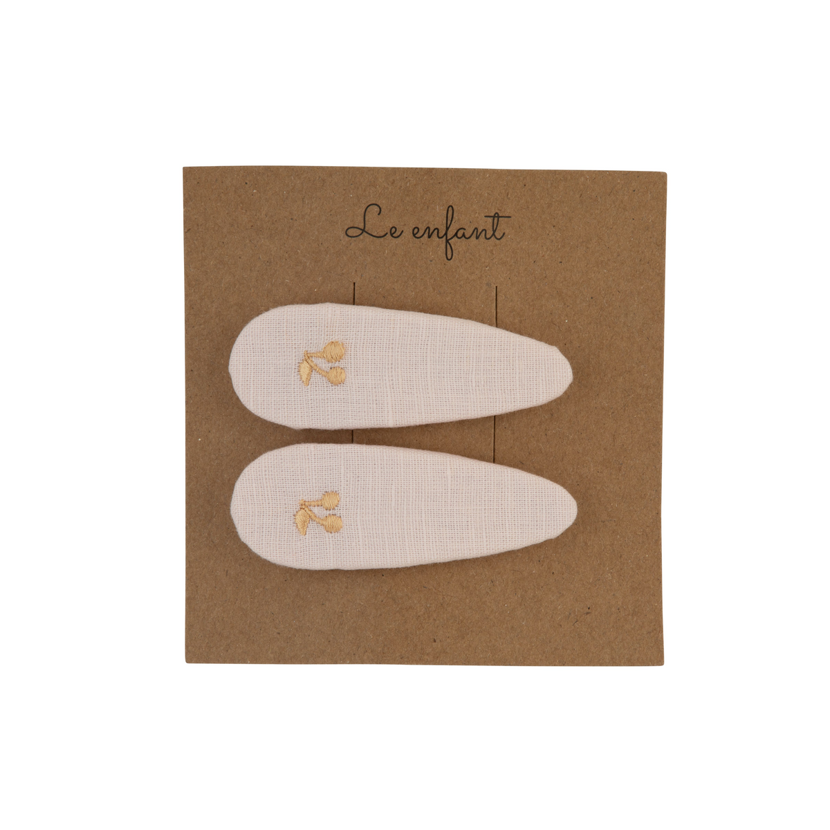 Le Enfant Gold Thread Cherry Clips
