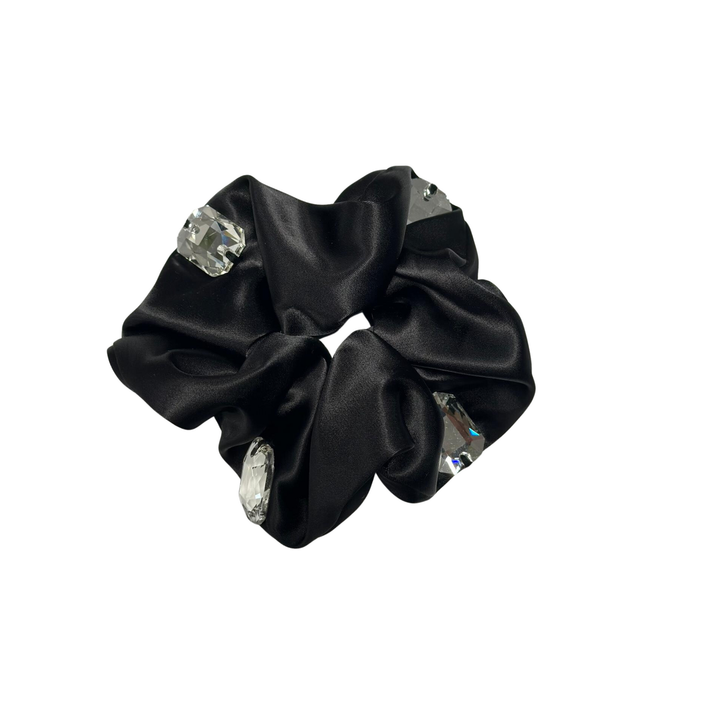 Limited Edition Satin Jeweled Scrunchy