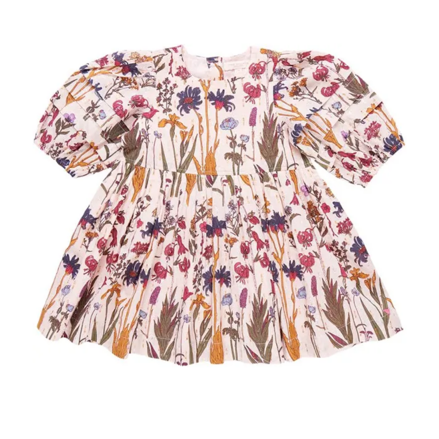 Pink Chicken Autumn Flower Dress
