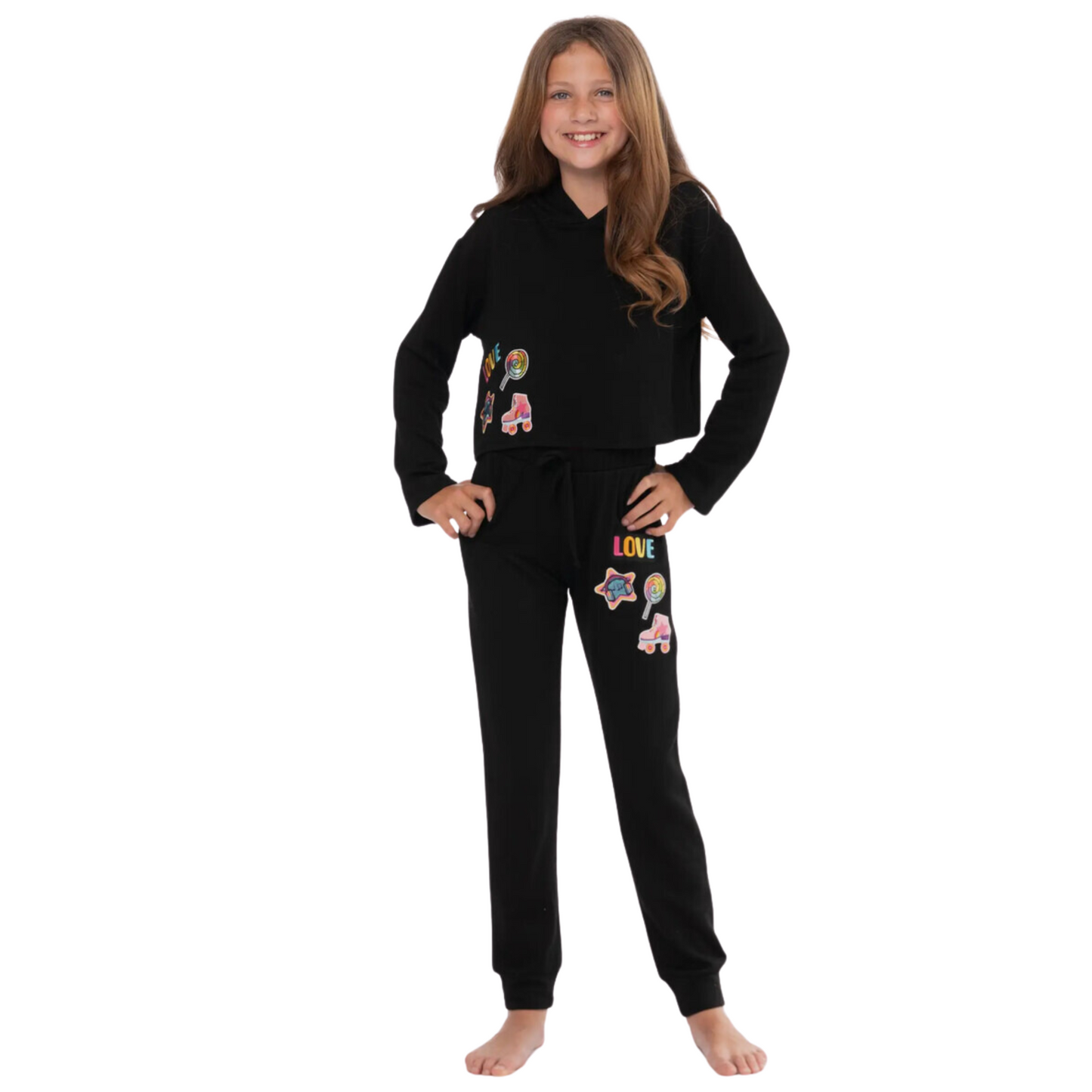 Malibu Sugar Love Skate Patches Sweatshirt