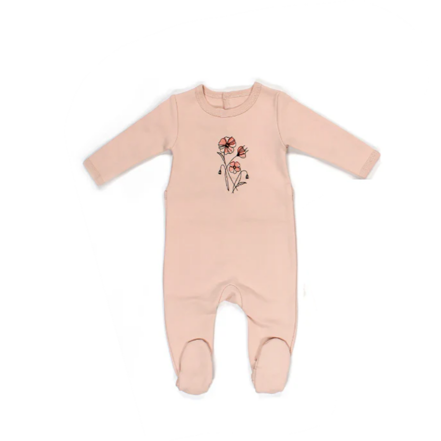 Mon Tresor Flower Sketh Footie