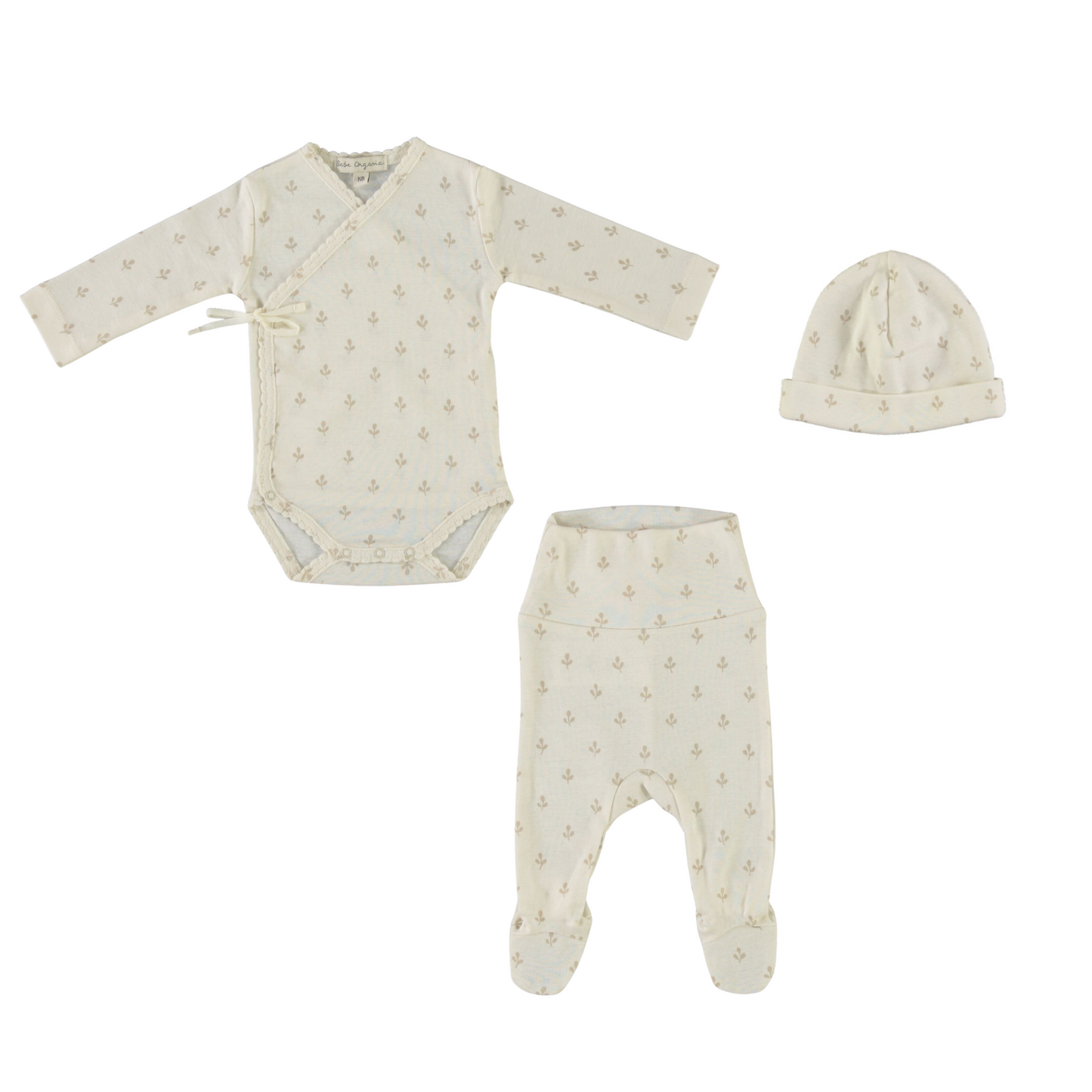 Bebe Organic Lou Wrap Onesie