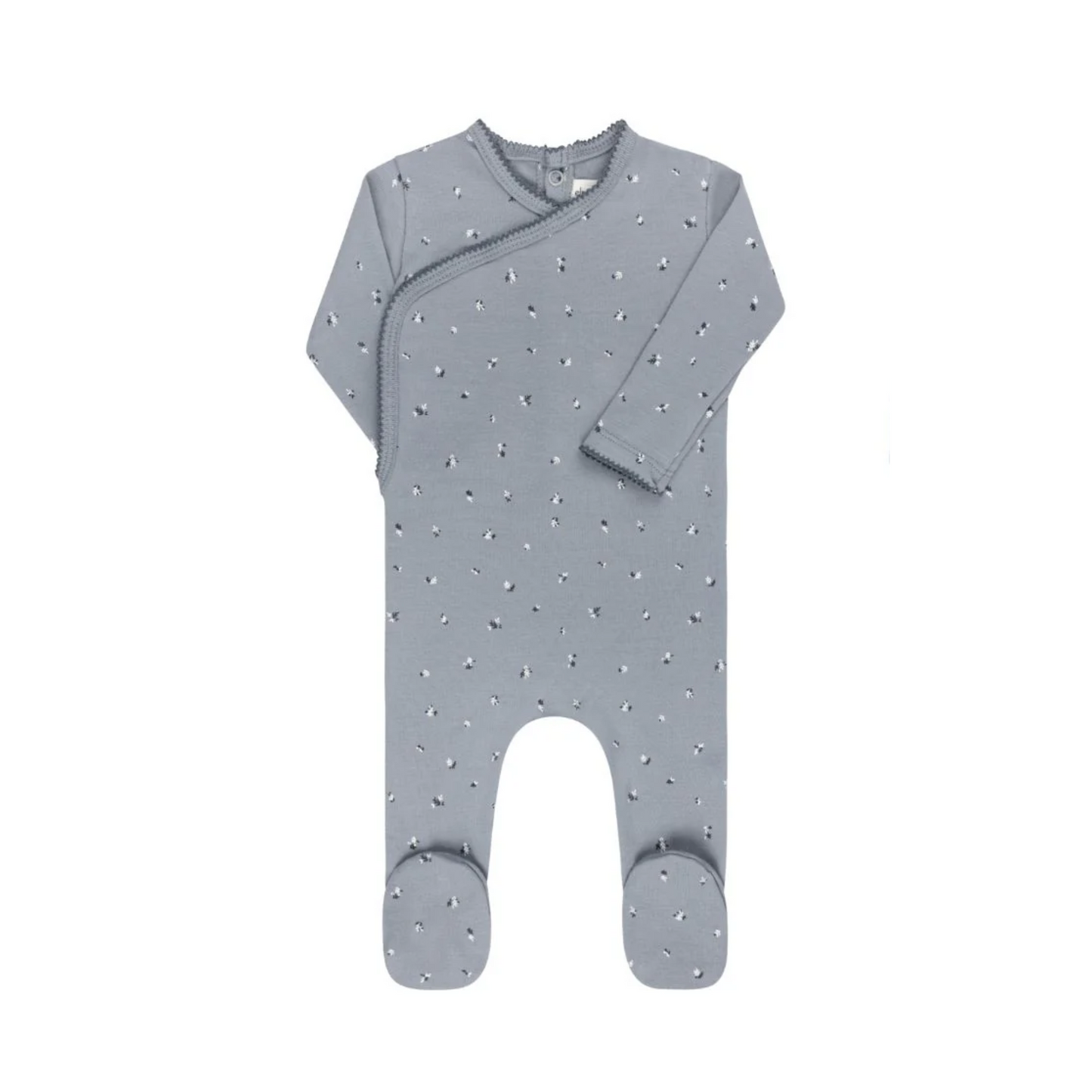 Ely's & Co Organic Cotton Cluster Leaf Footie