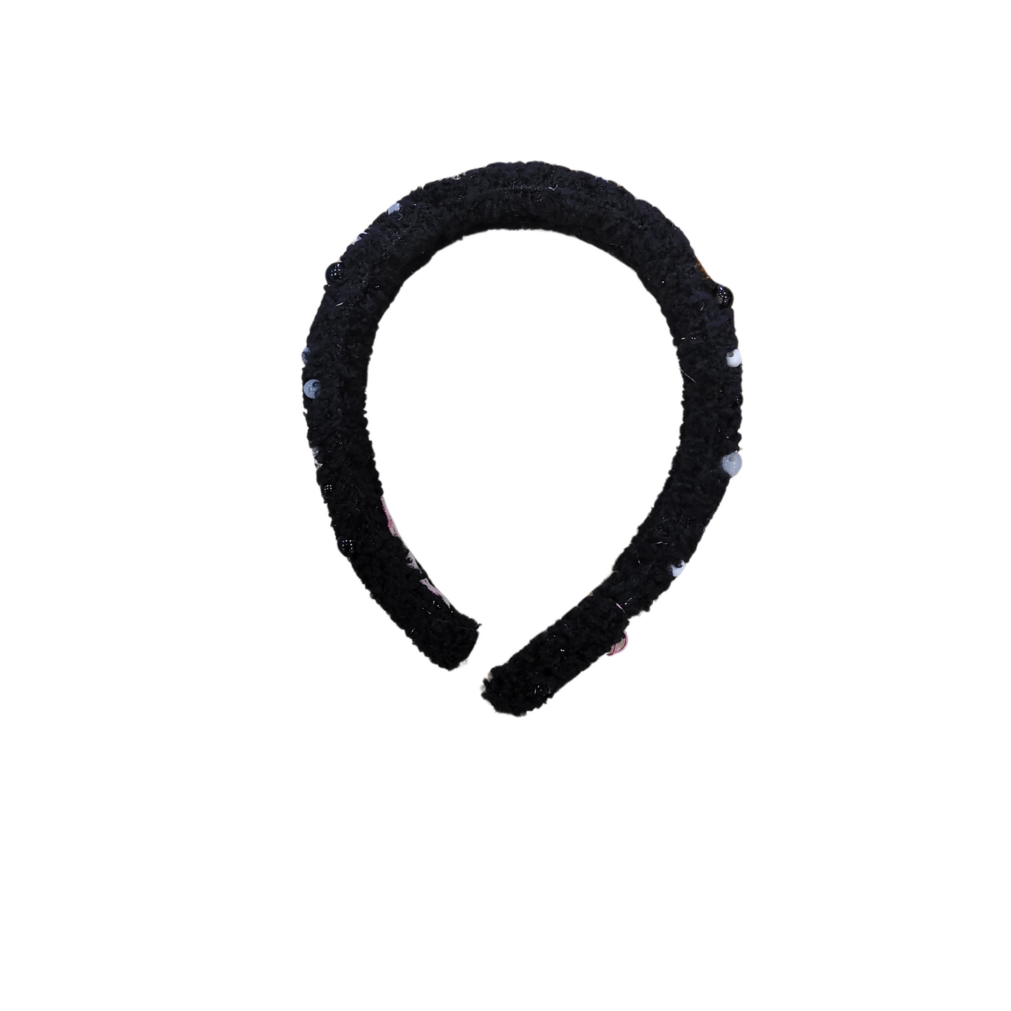 Bari Lynn Thin Sherpa Pearl Headband